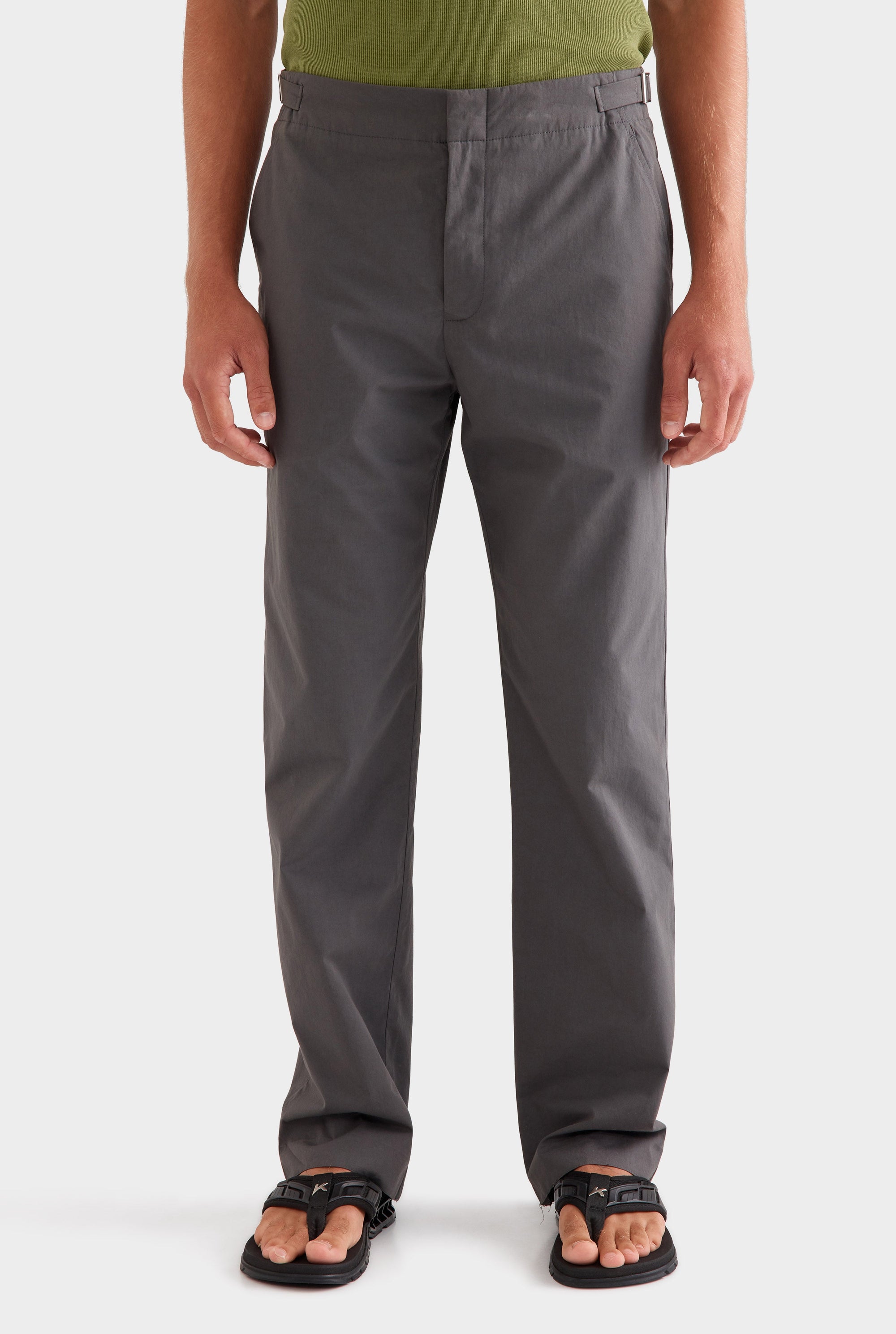 Cotton Suit Trouser -  Dark Slate