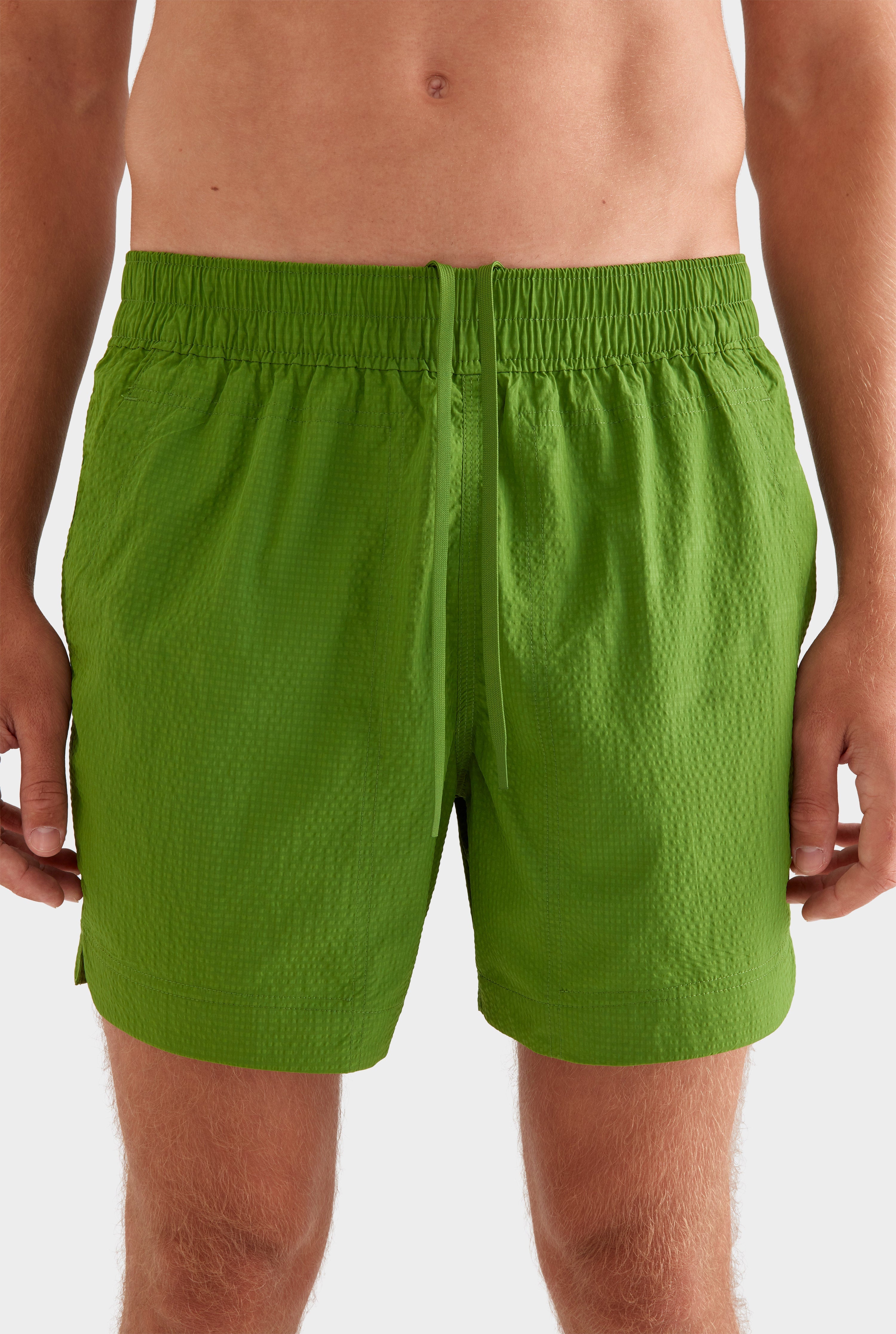 Curved Hem Swim Short -  Cactus