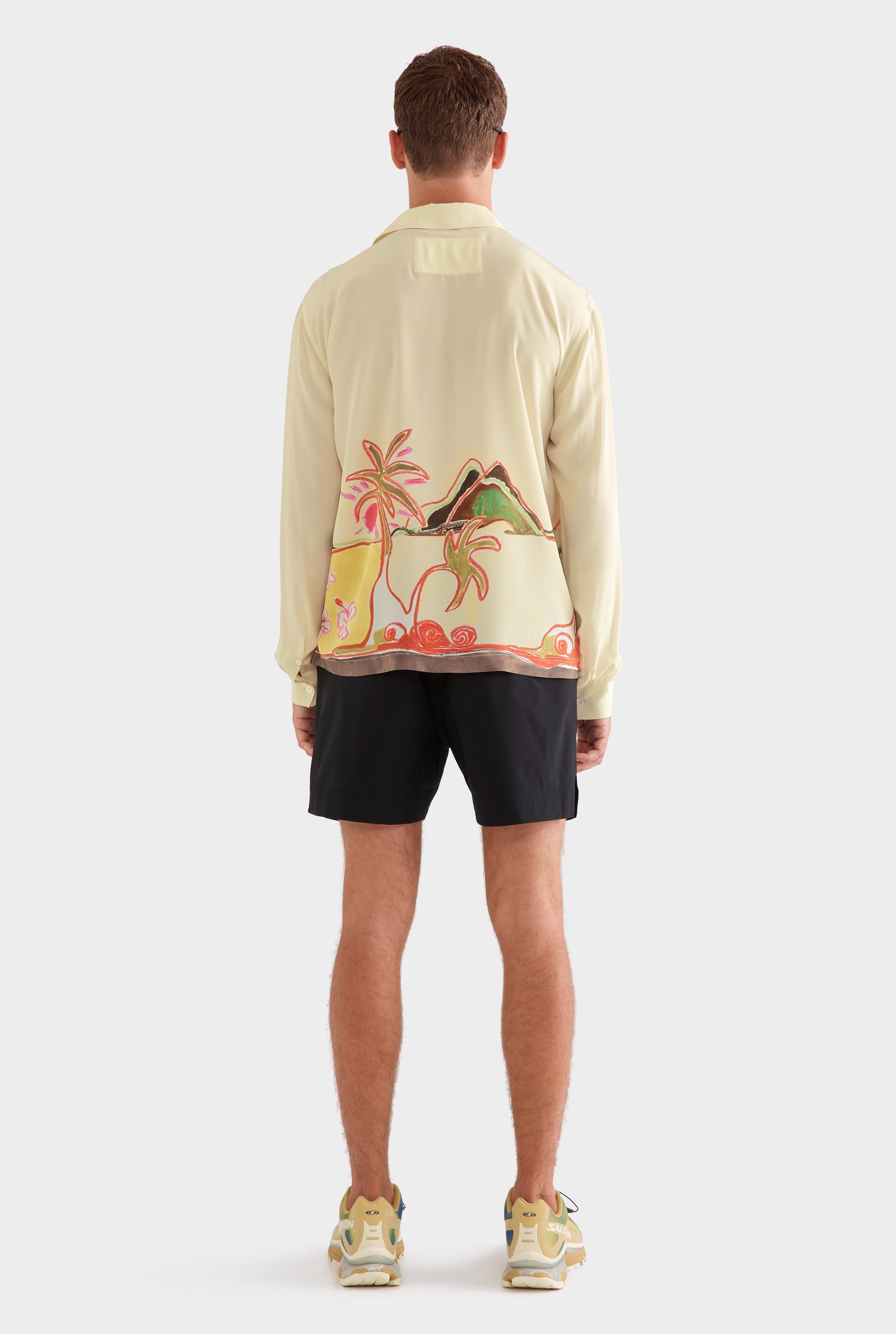 Long Sleeve Silk Boxy Pop Over -  Rio Surf Scene