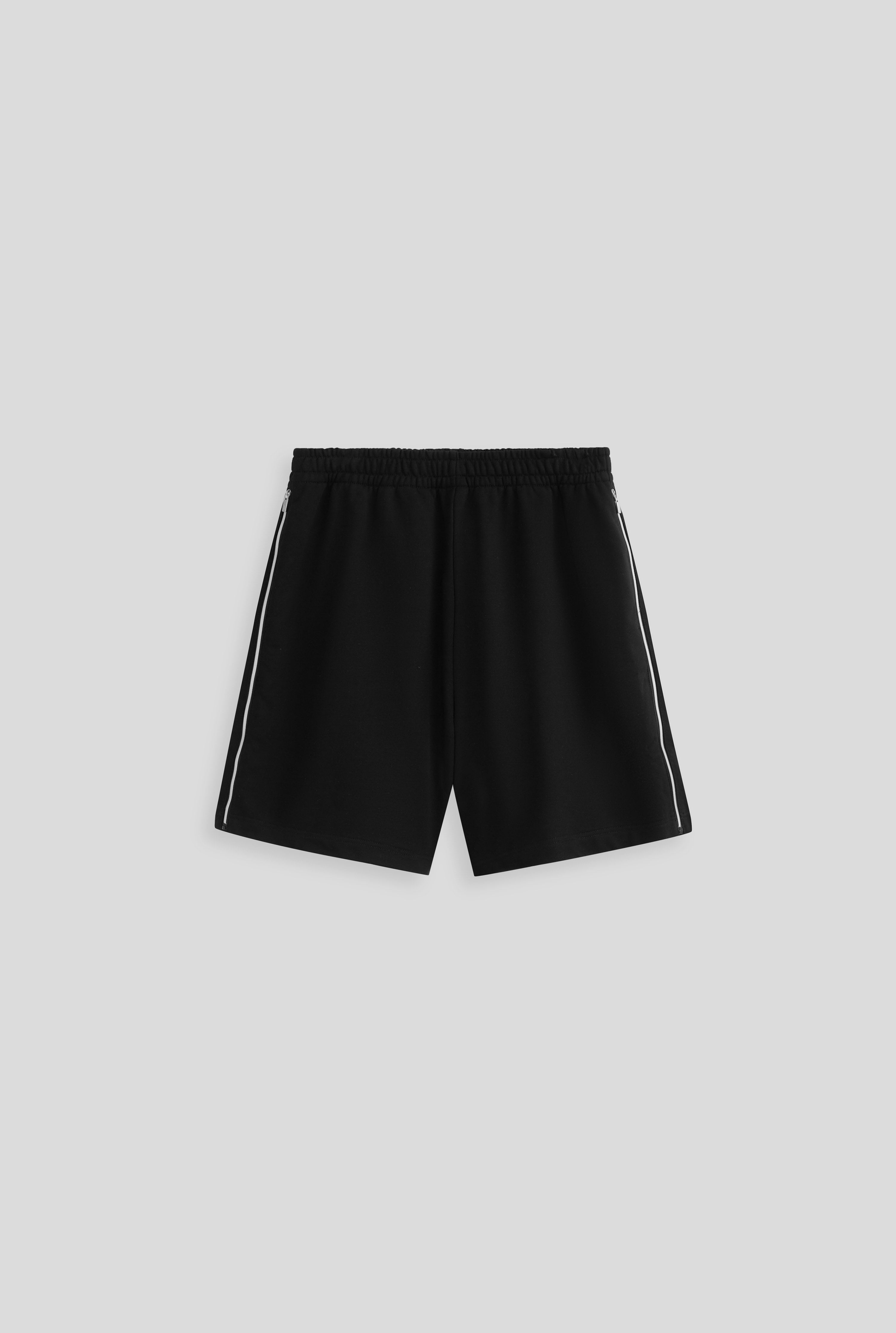 Zipper Track Short - Black