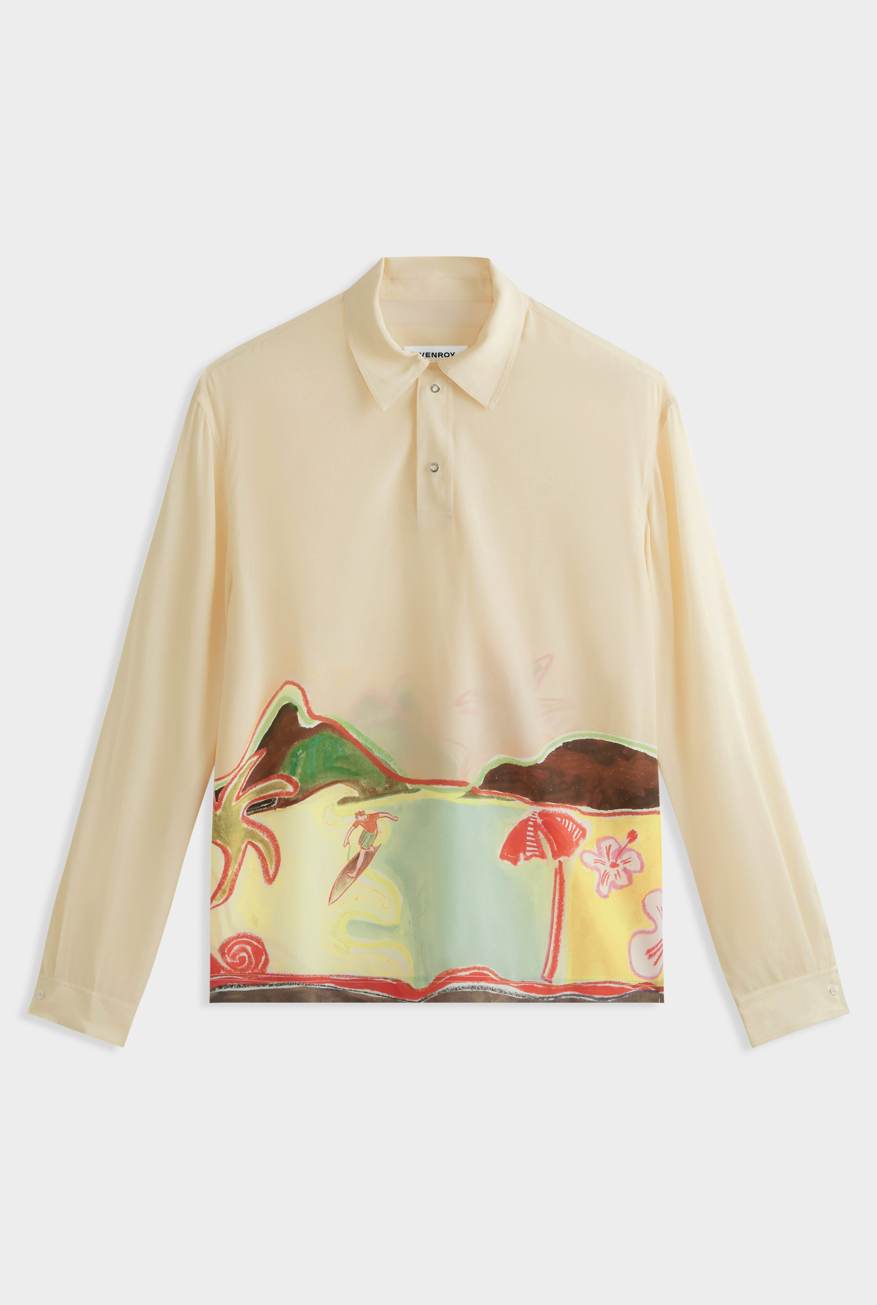 Long Sleeve Silk Boxy Pop Over -  Rio Surf Scene