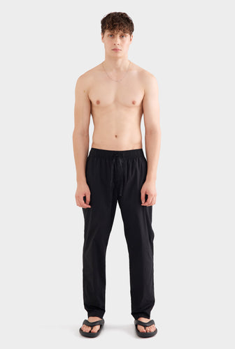 Relaxed Poplin Pant - Black