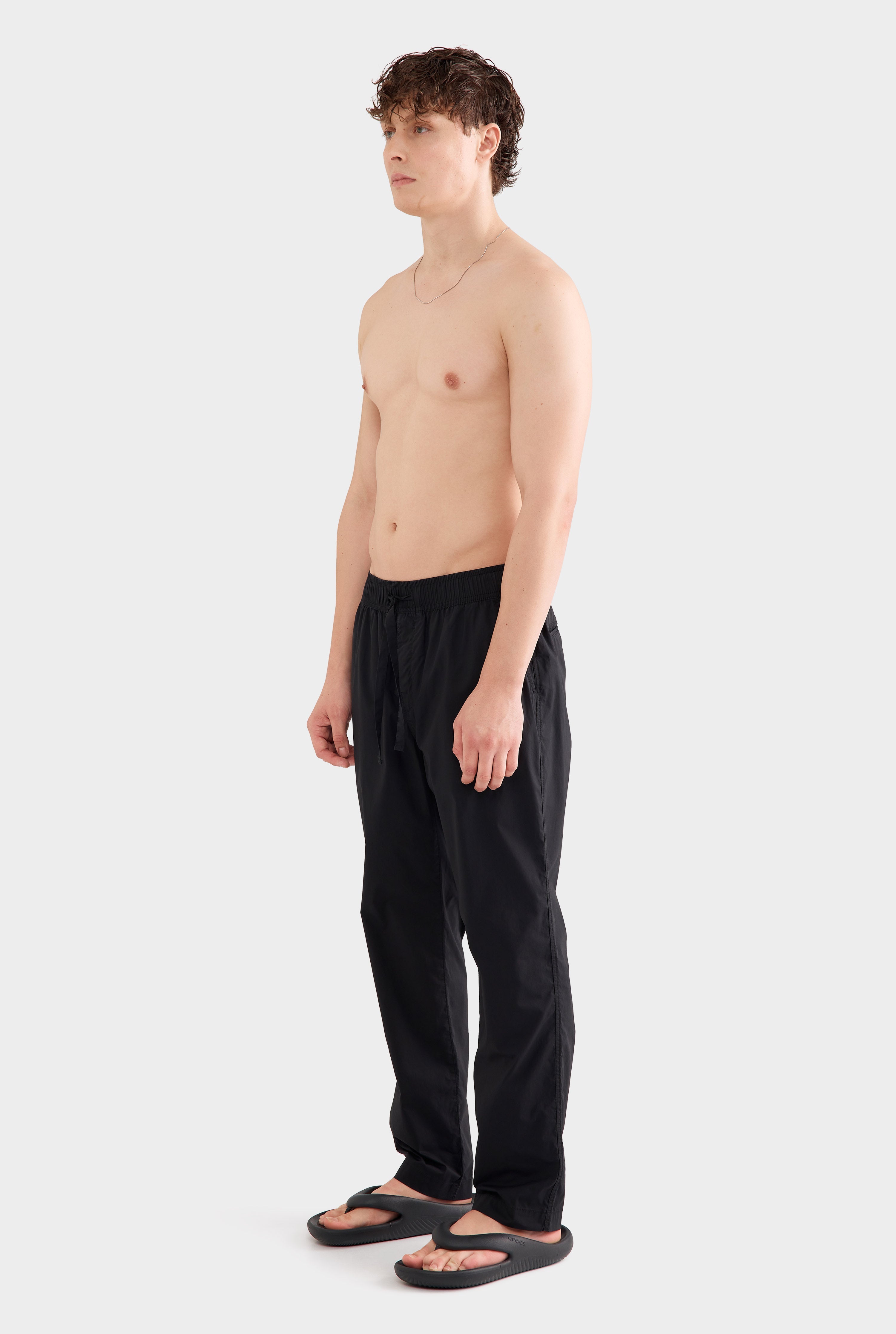 Relaxed Poplin Pant - Black