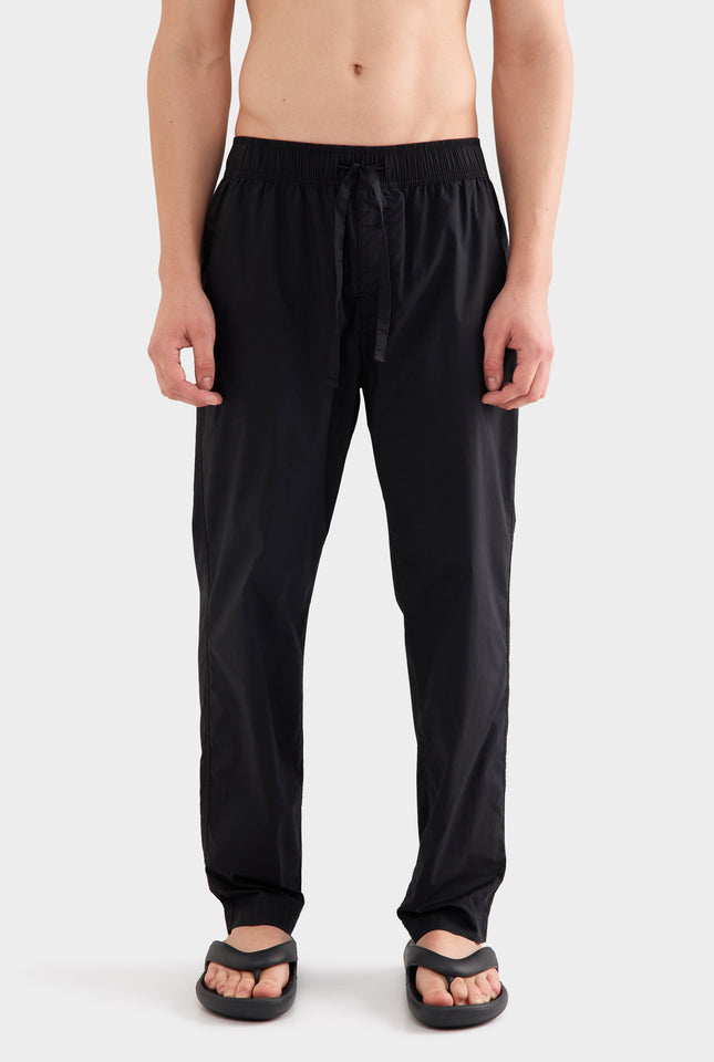 Relaxed Poplin Pant - Black