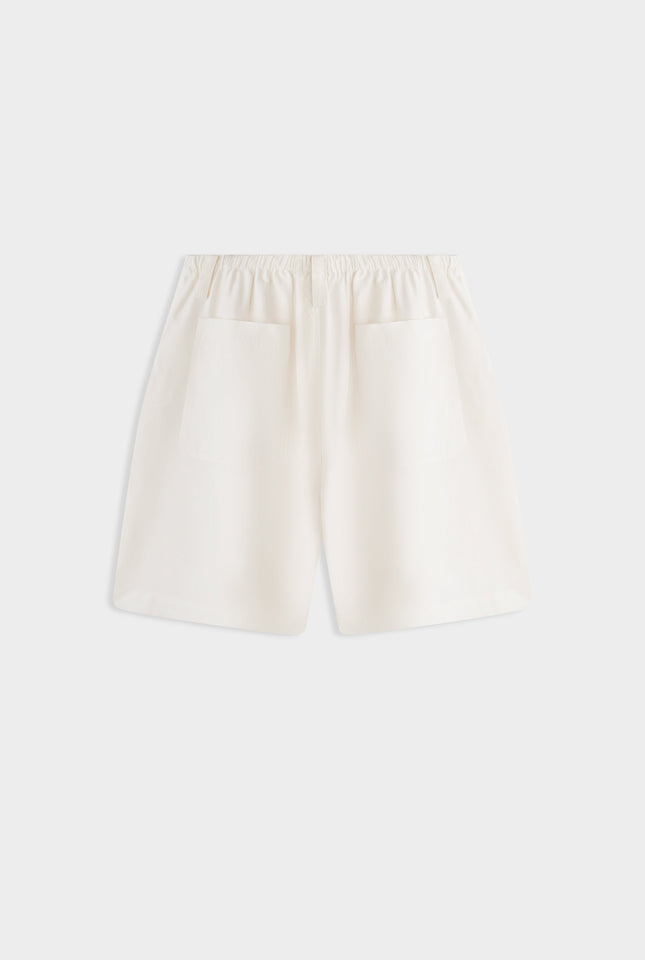 Relaxed Tencel Short - Off White