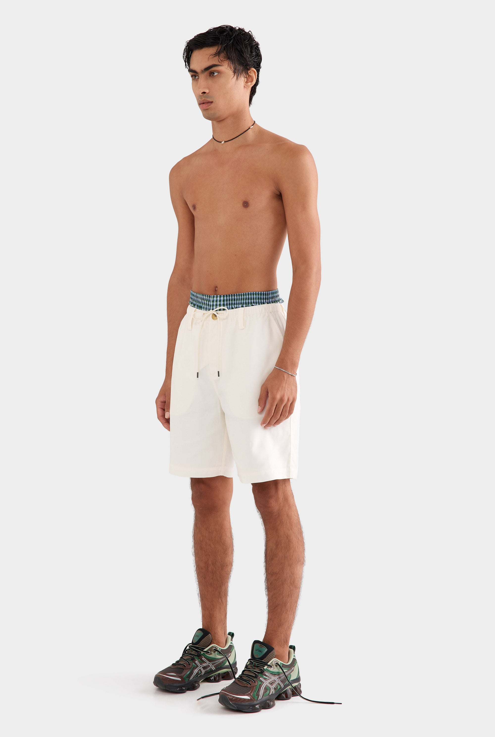 Relaxed Tencel Short - Off White