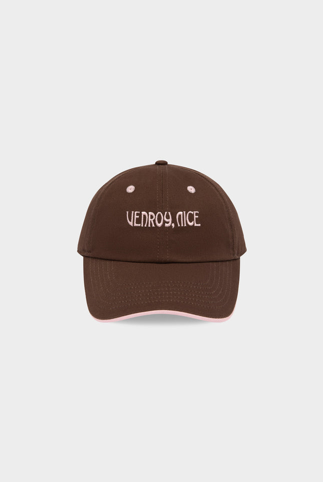 Nice Cotton Logo Cap - Cocoa/Light pink