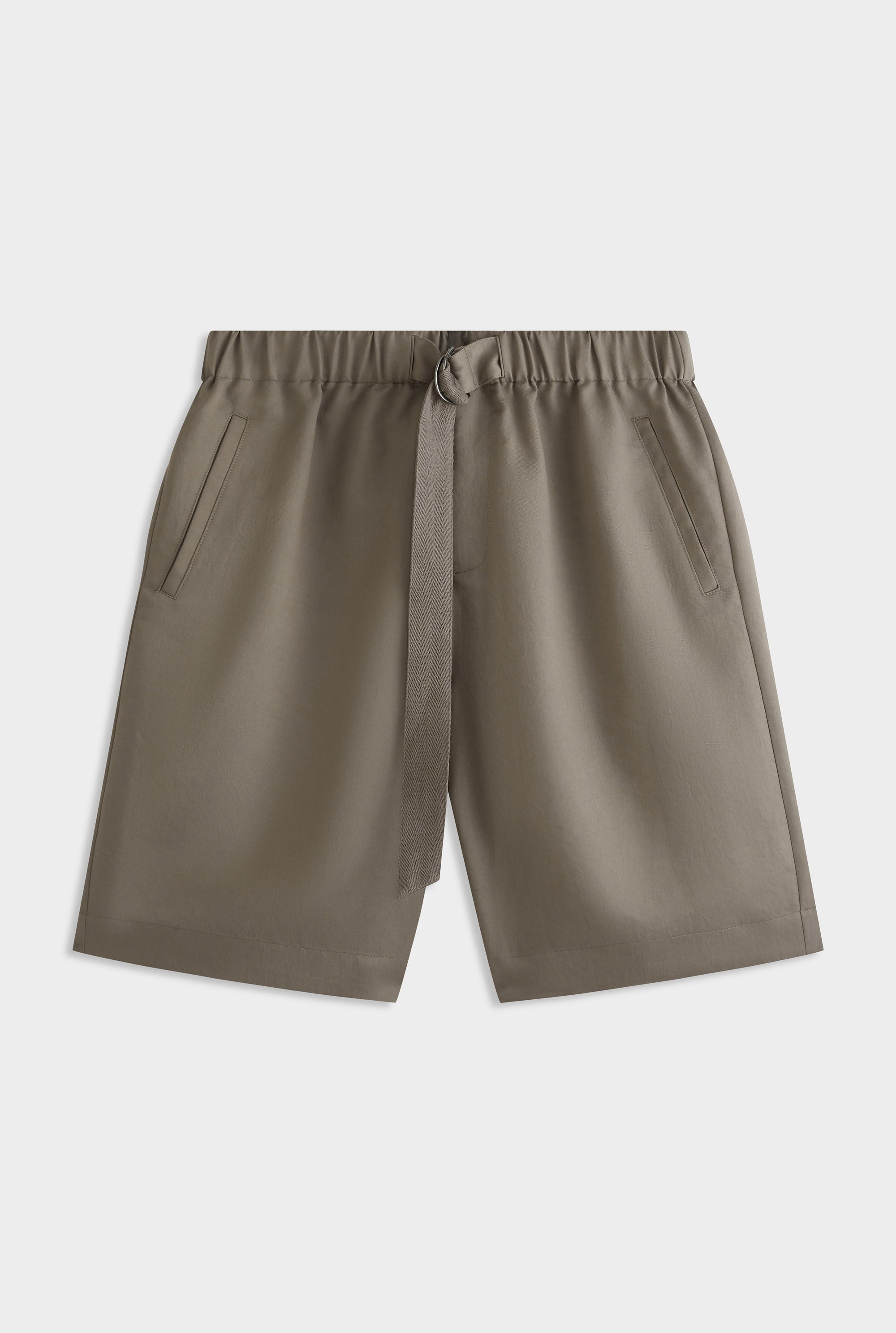 Nylon Belted Short - Pebble