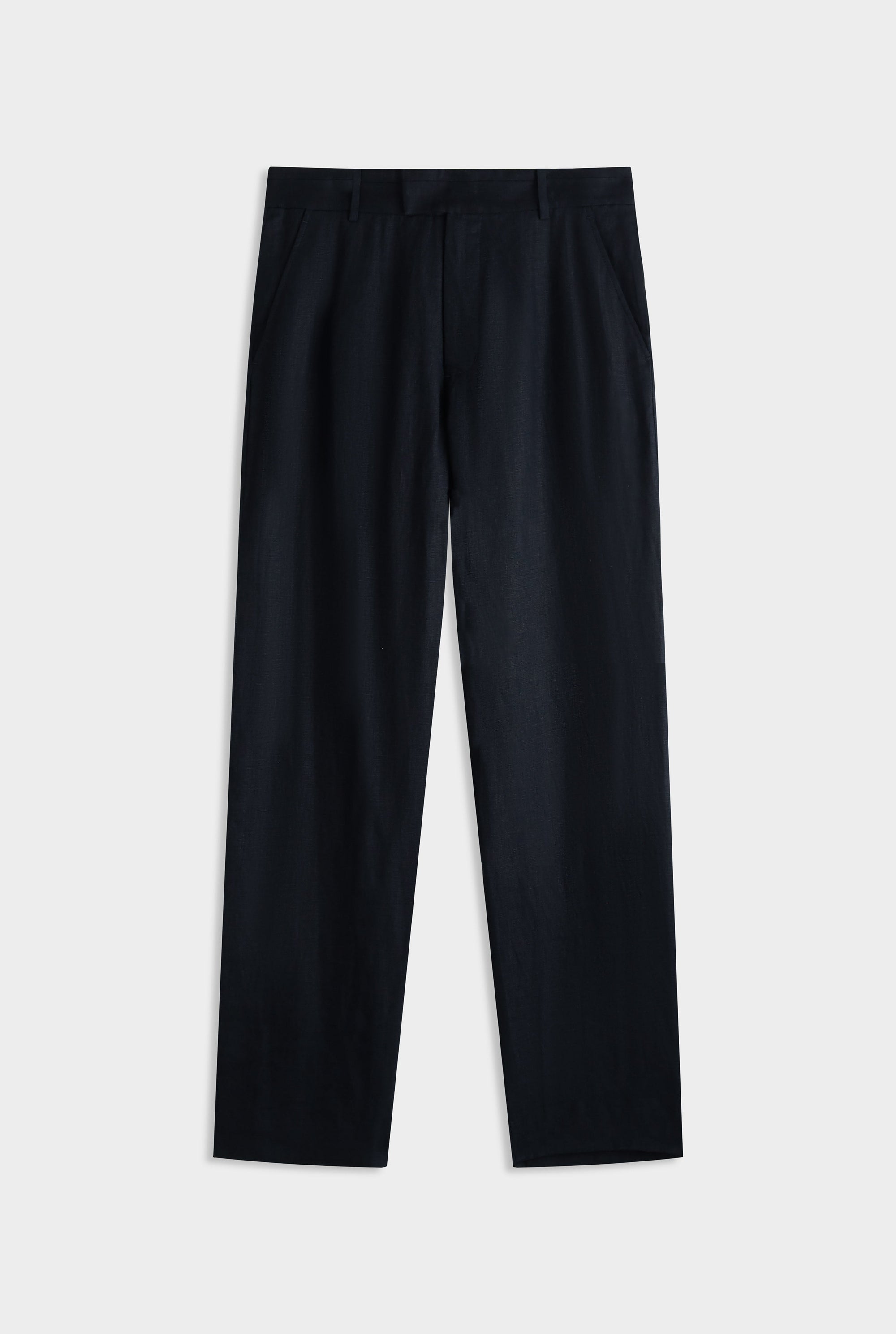 Tailored Linen Trouser - Navy