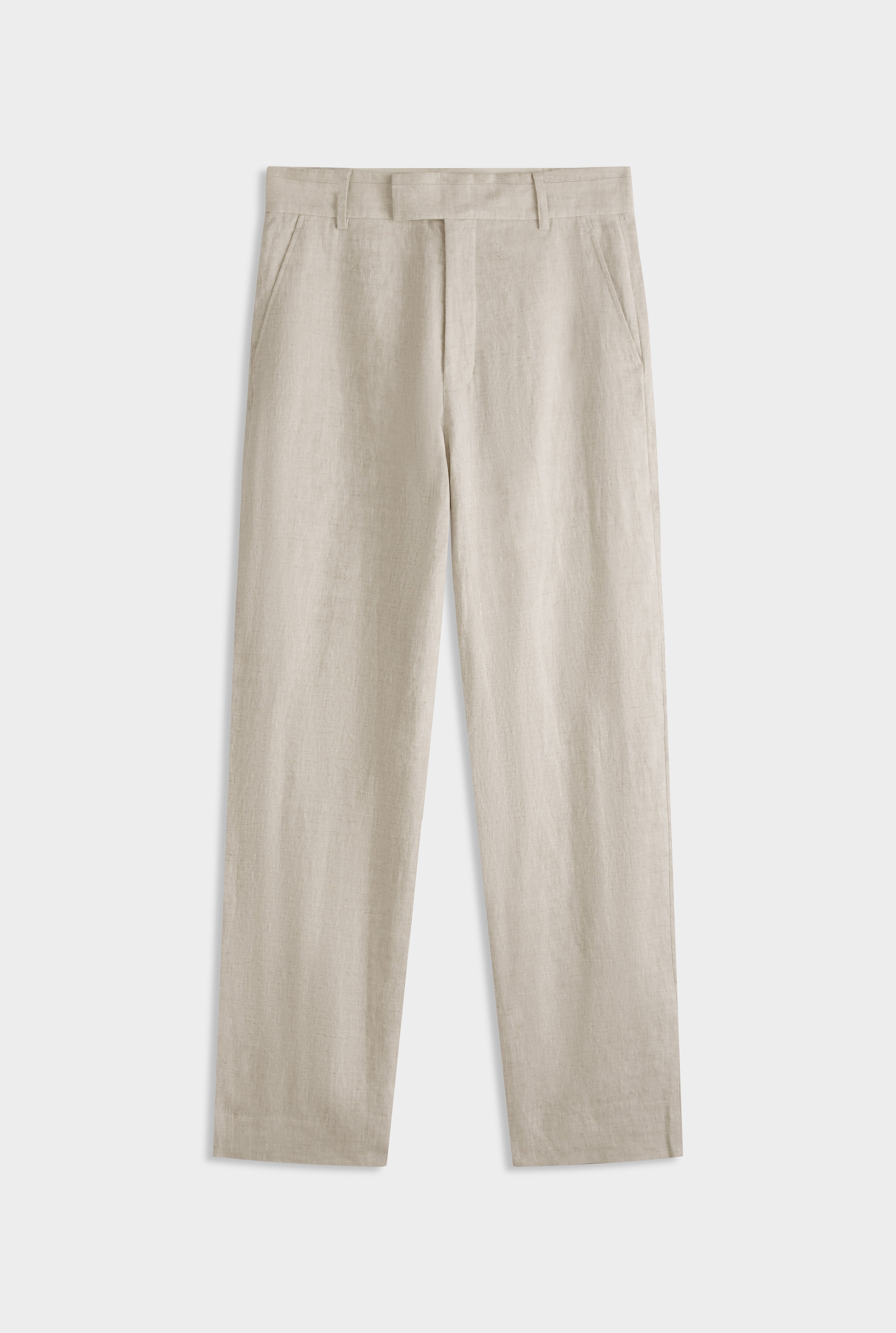 Tailored Linen Trouser - Sand