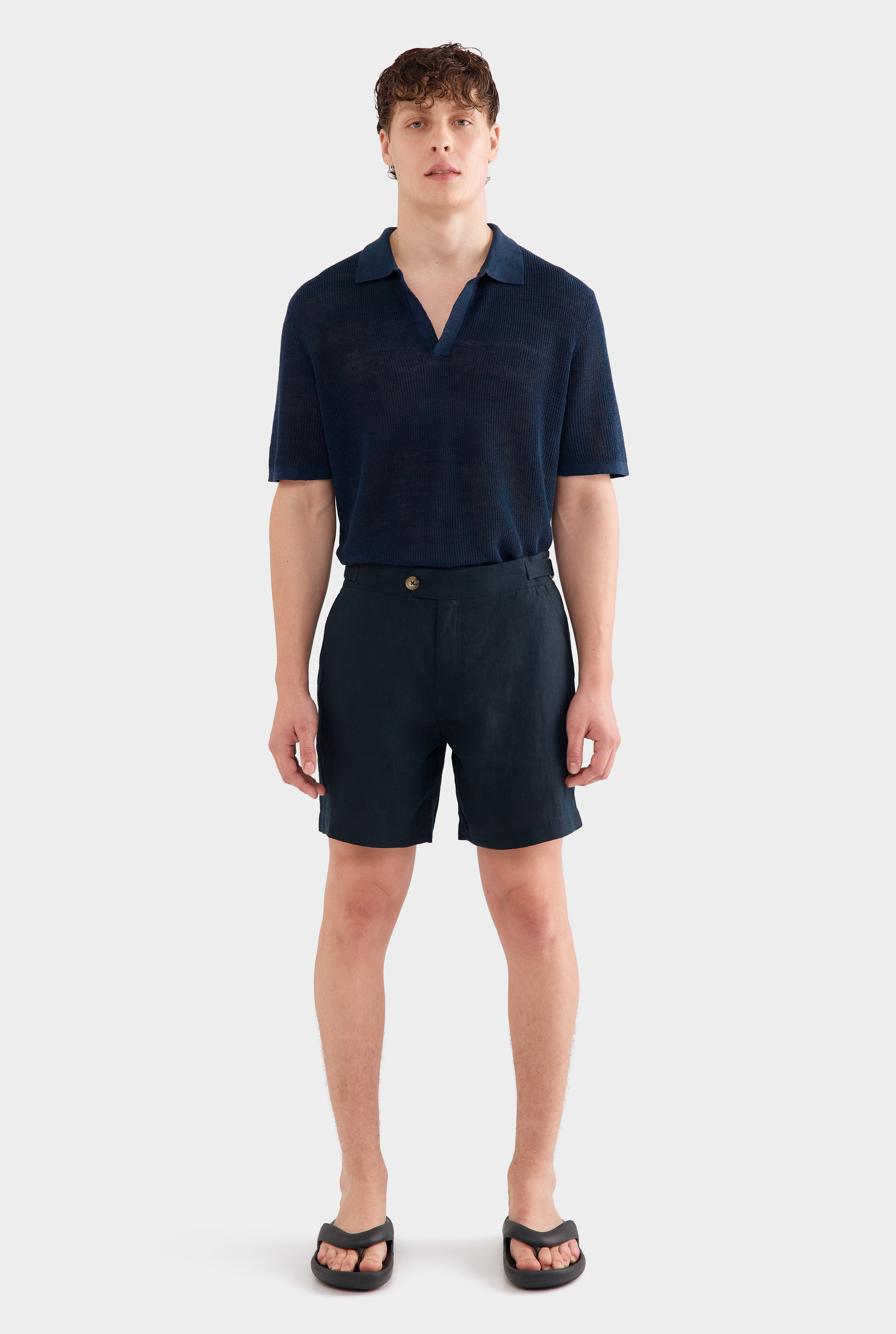 Side Tab Short - Navy