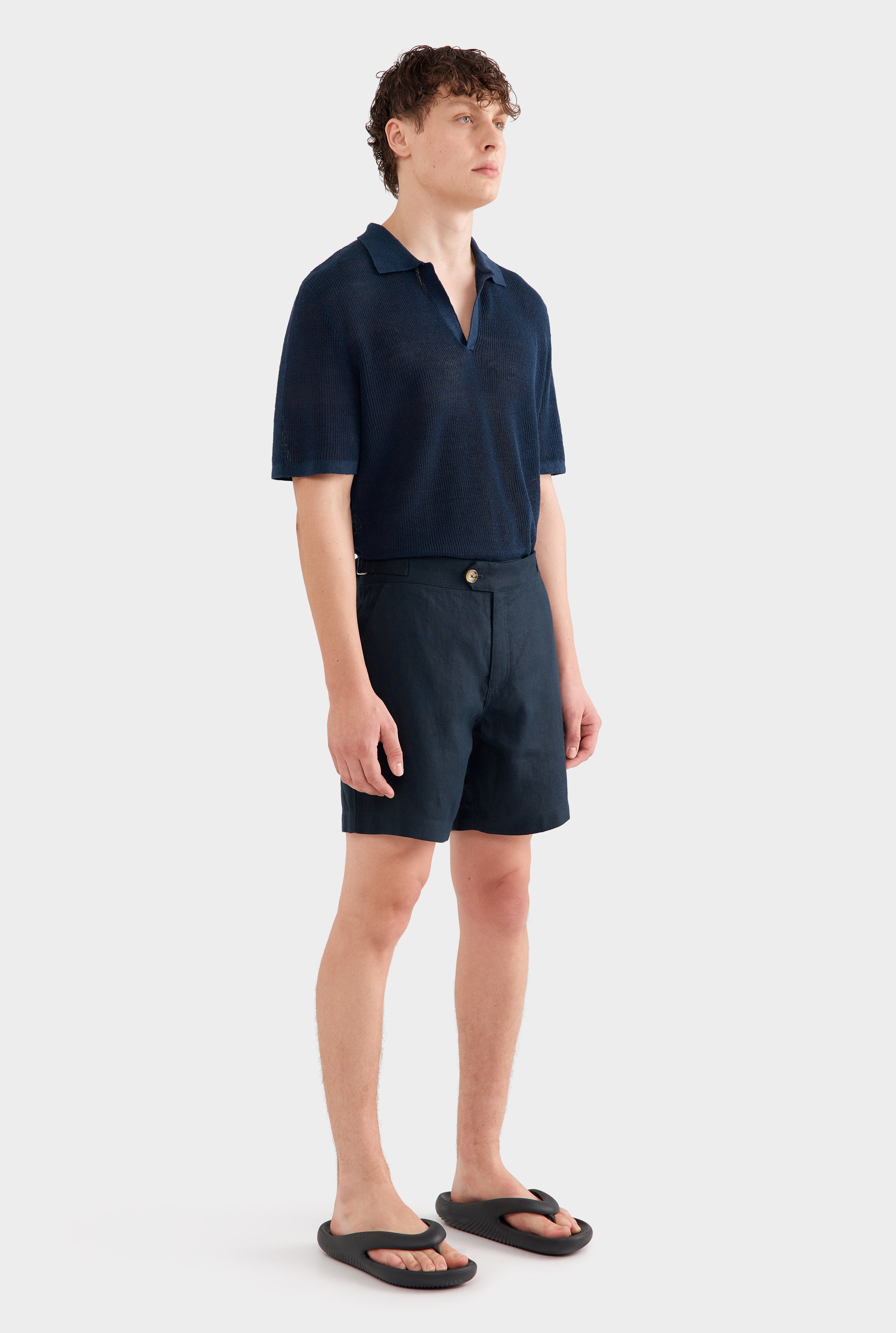 Side Tab Short - Navy