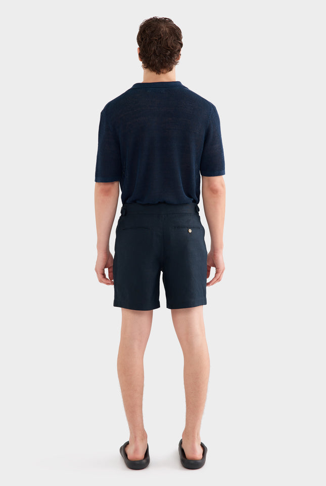 Side Tab Short - Navy