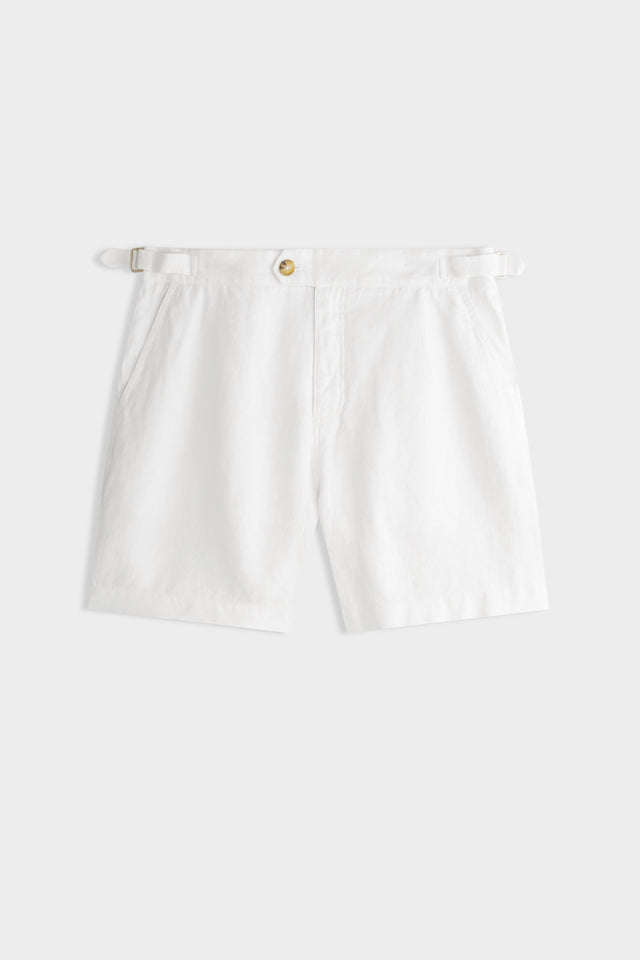 Side Tab Short - White