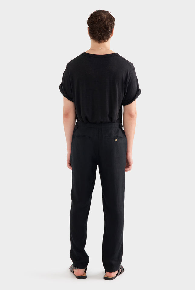 Side Tab Trouser - Black