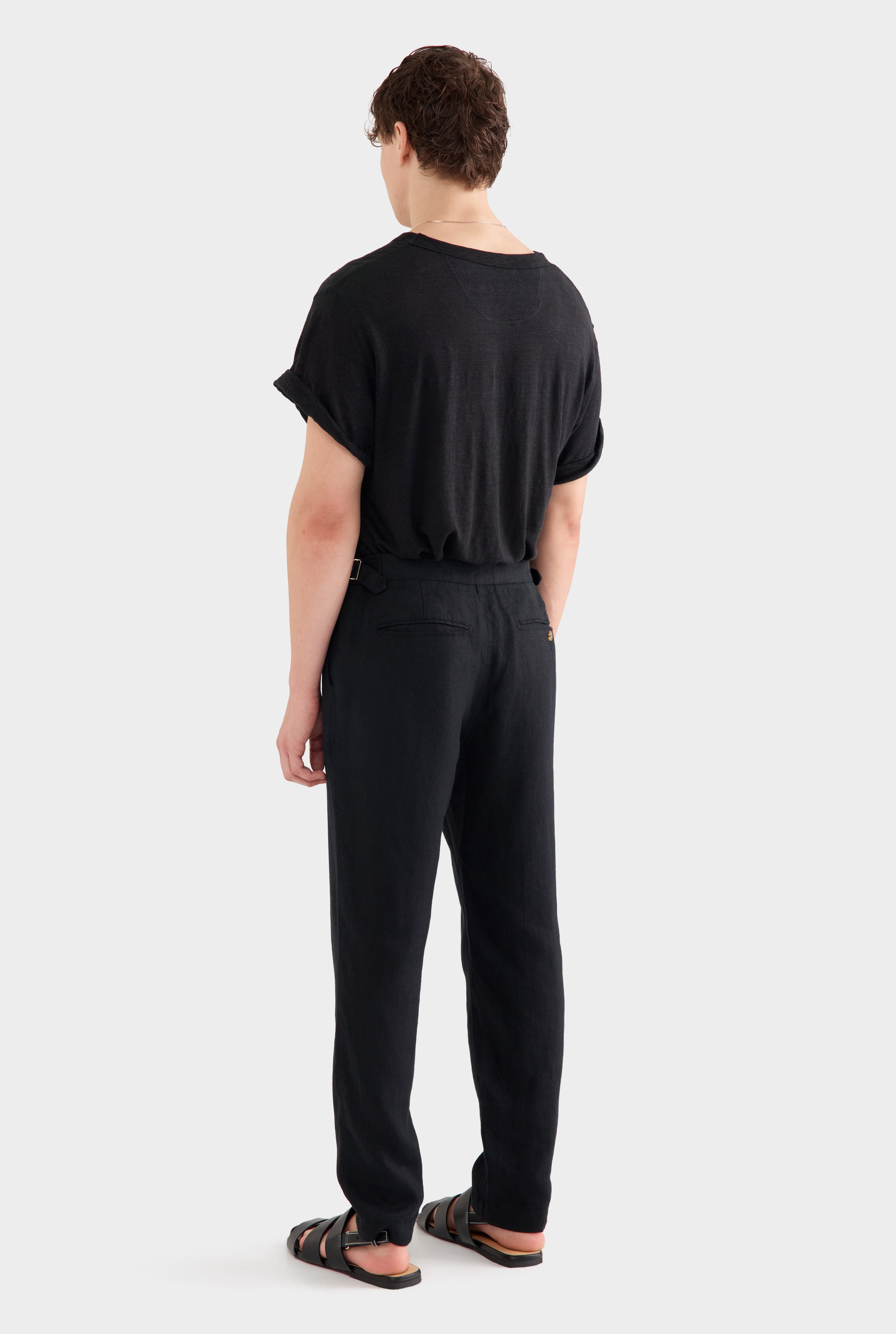 Side Tab Trouser - Black