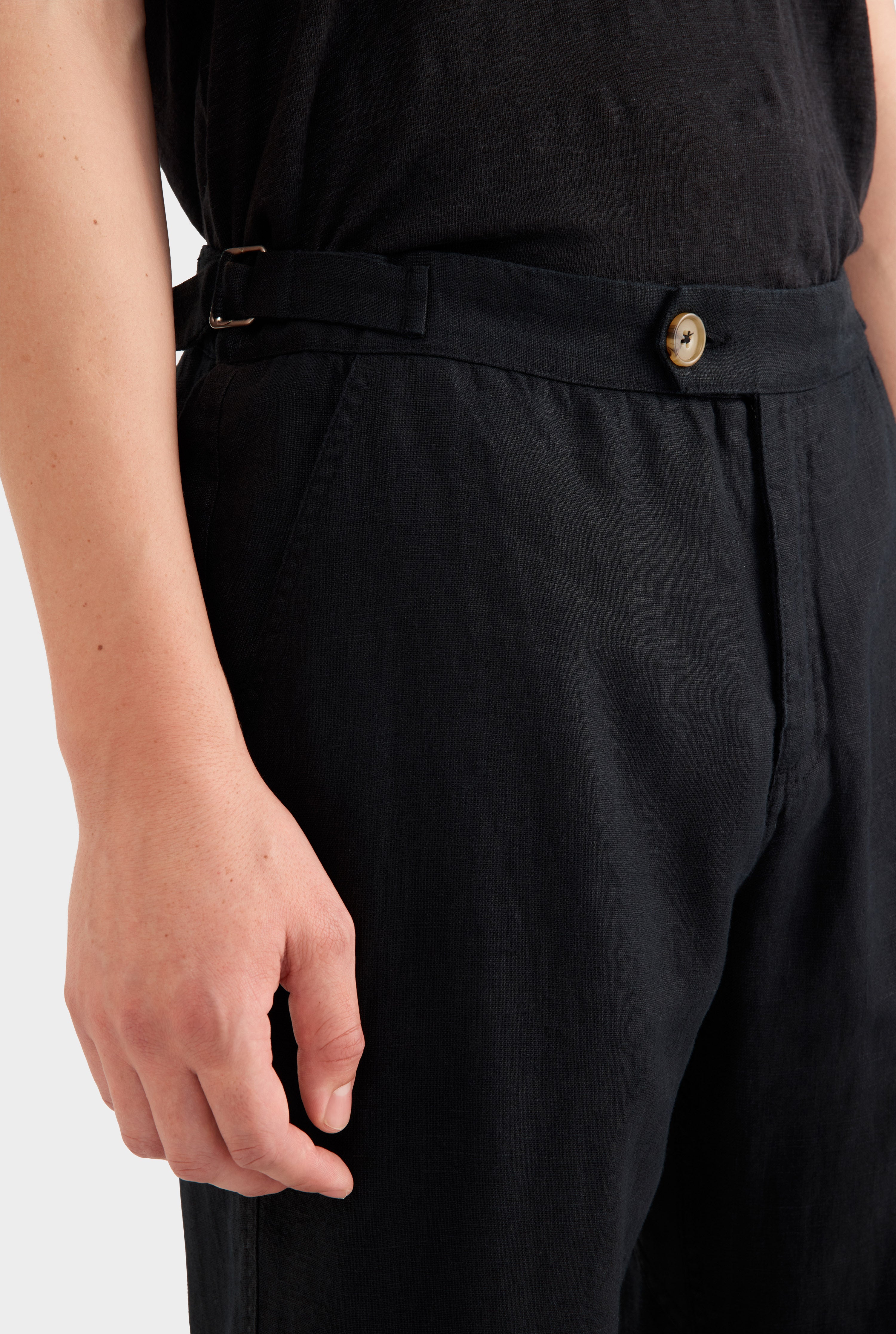 Side Tab Trouser - Black