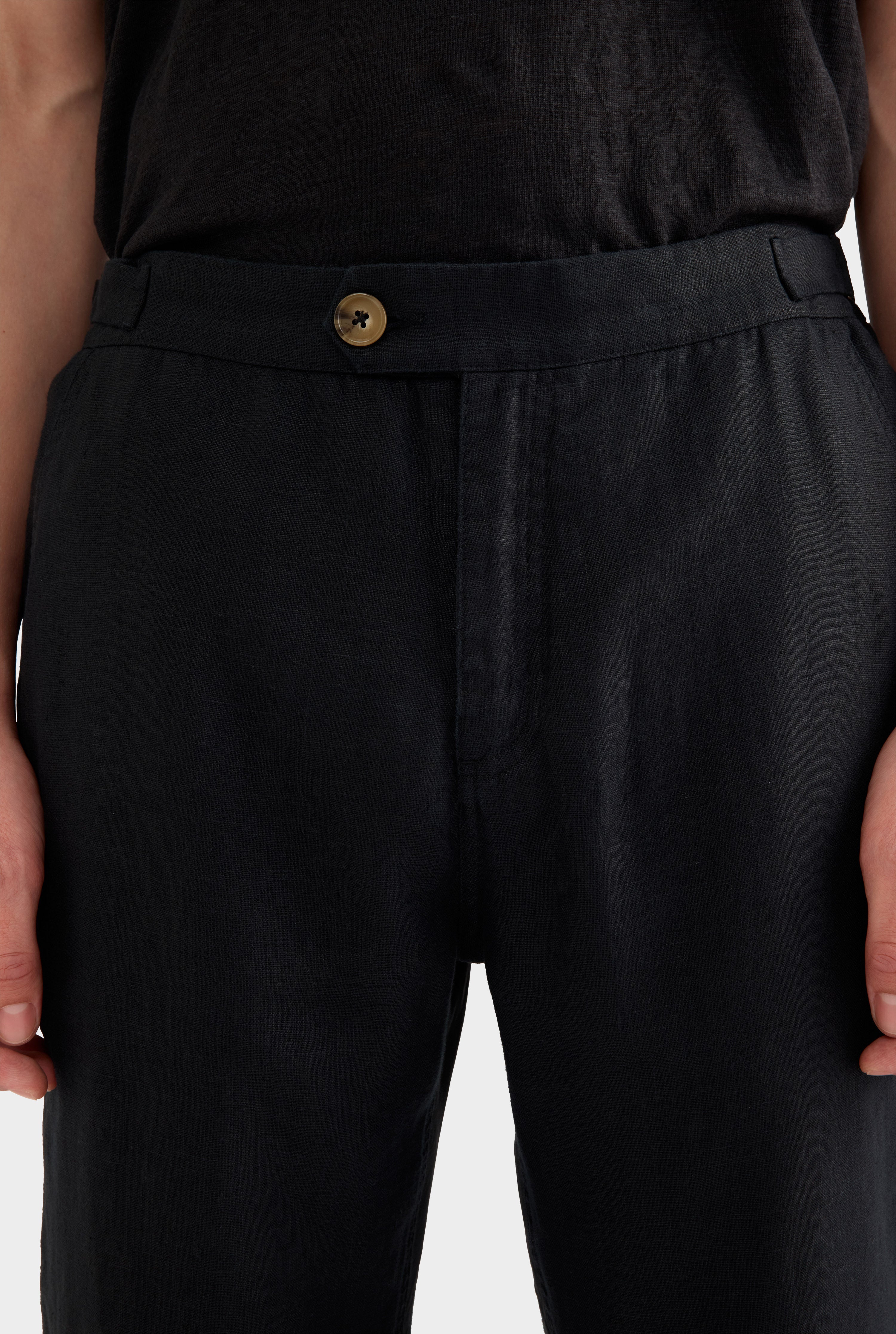 Side Tab Trouser - Black