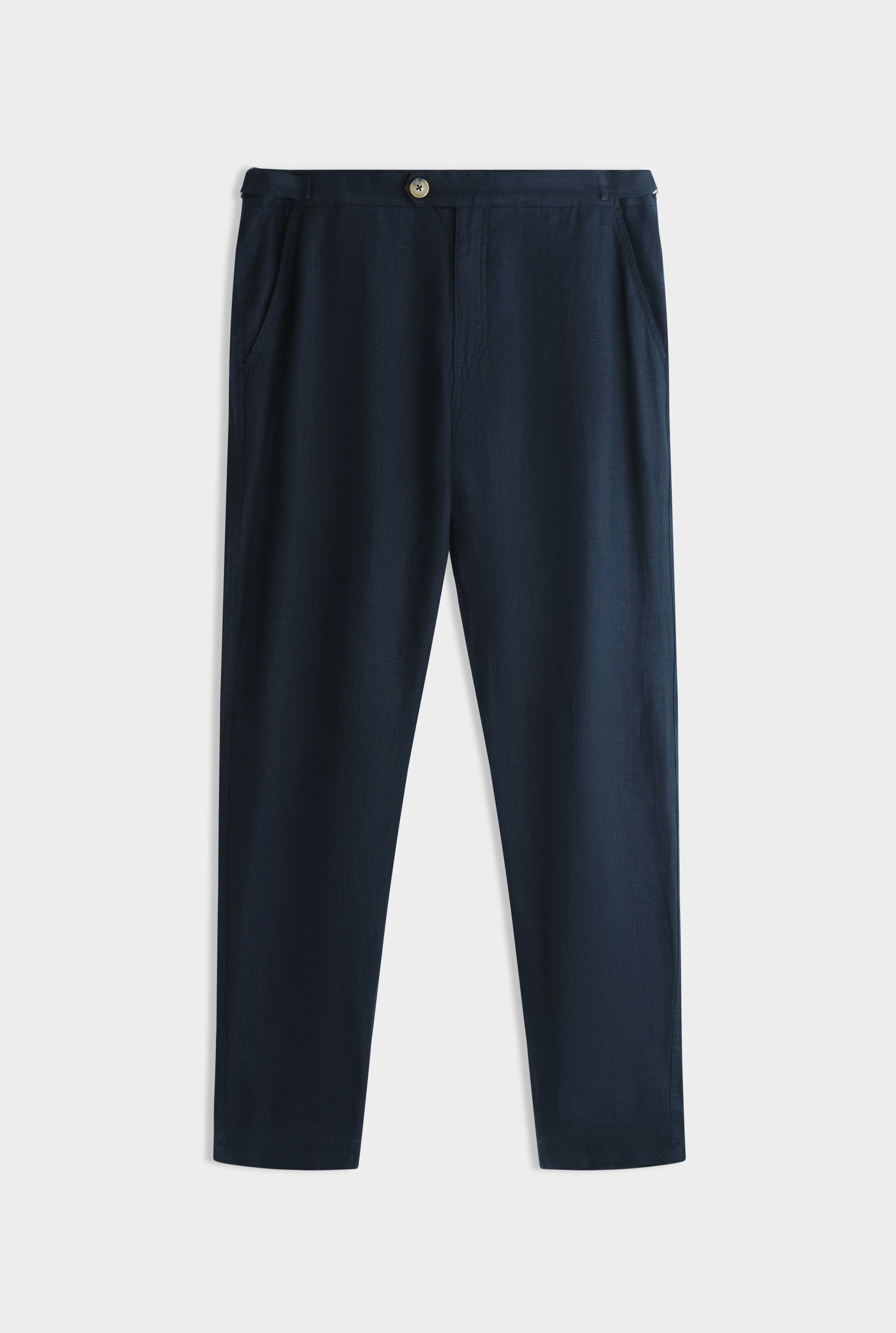 Side Tab Trouser - Navy