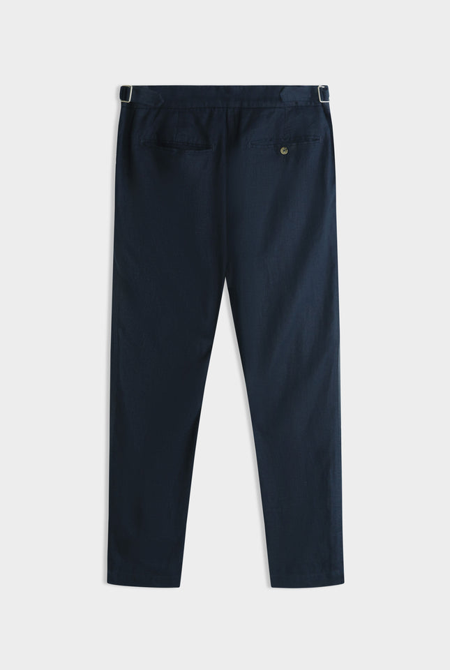 Side Tab Trouser - Navy