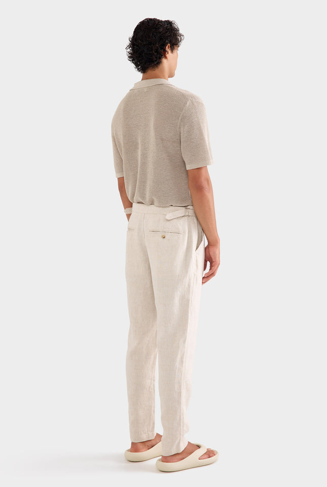 Side Tab Trouser - Sand