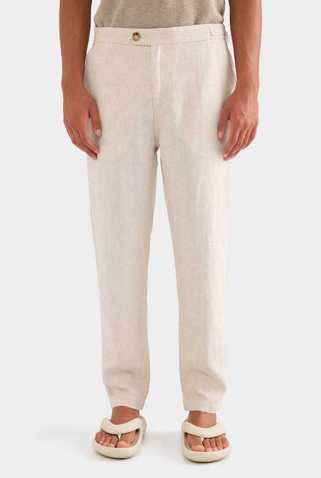 Side Tab Trouser - Sand