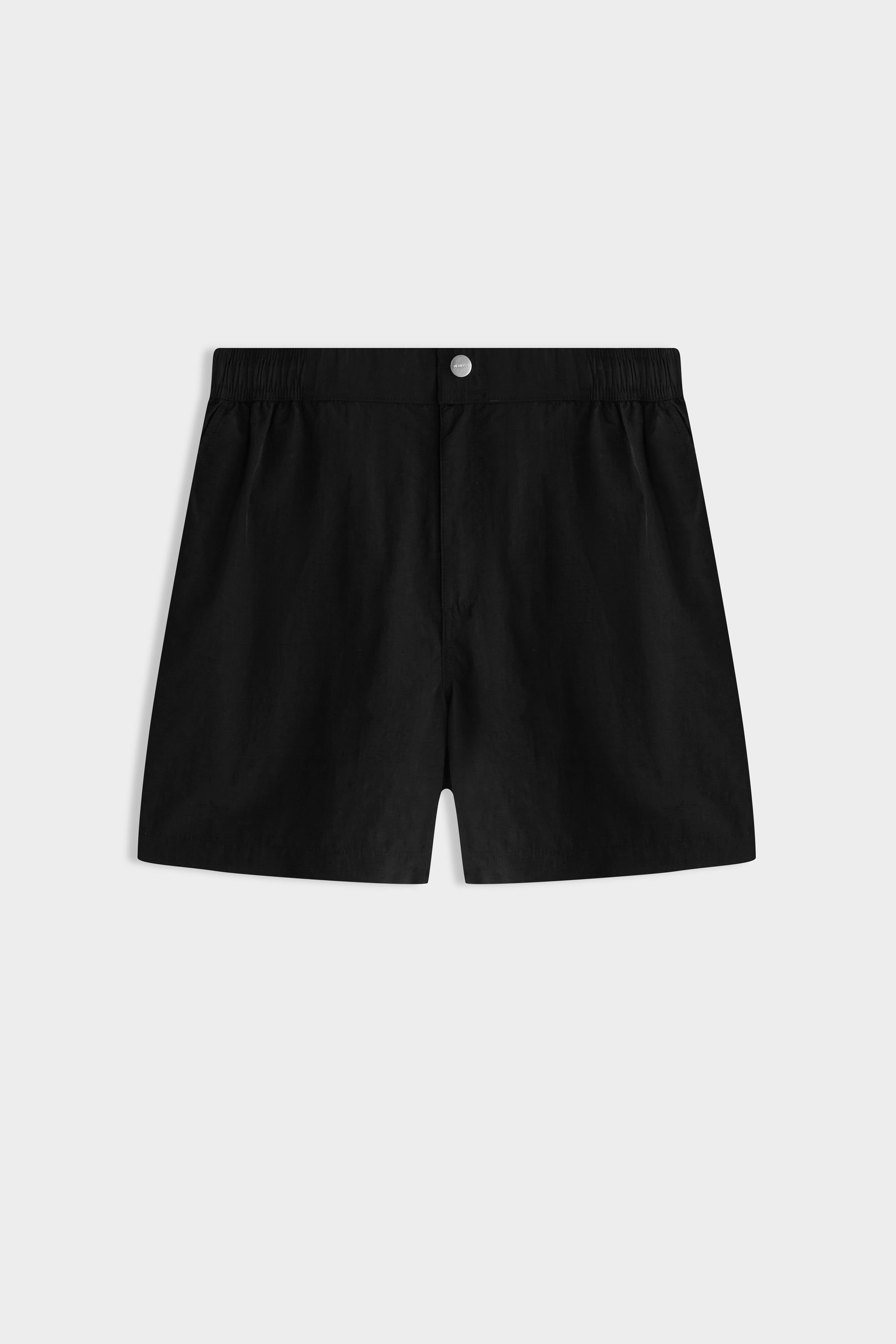 Solid Snaplock Swim Short - Black