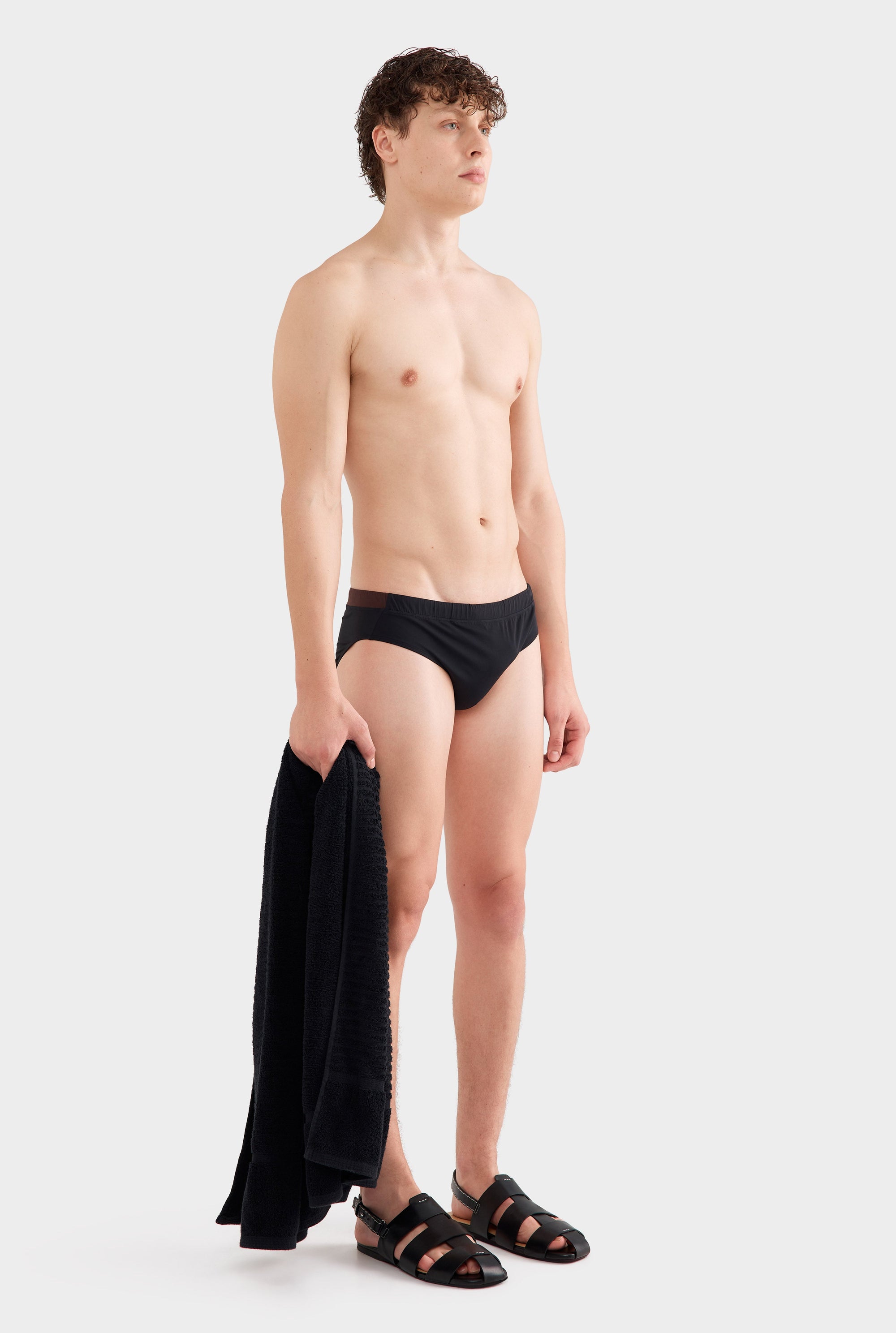 Swim Brief - Black/Cocoa