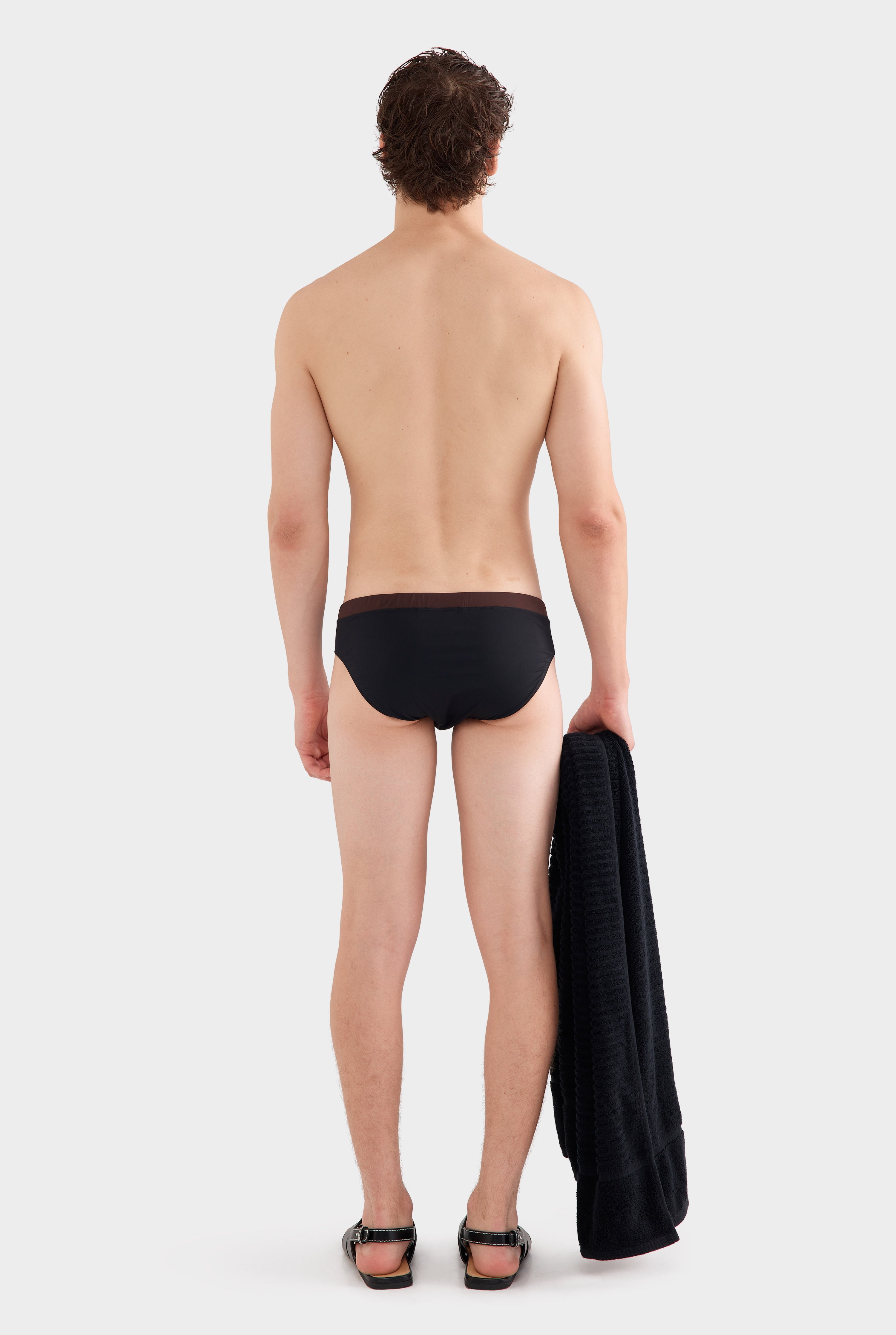 Swim Brief - Black/Cocoa