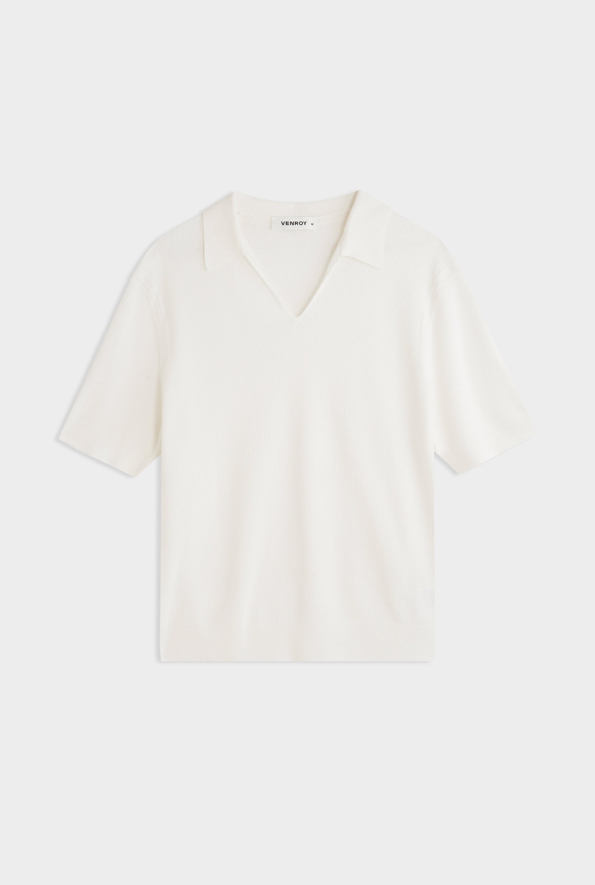 Lightweight Knit Polo - Off White
