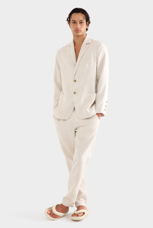 Unlined Blazer - Sand