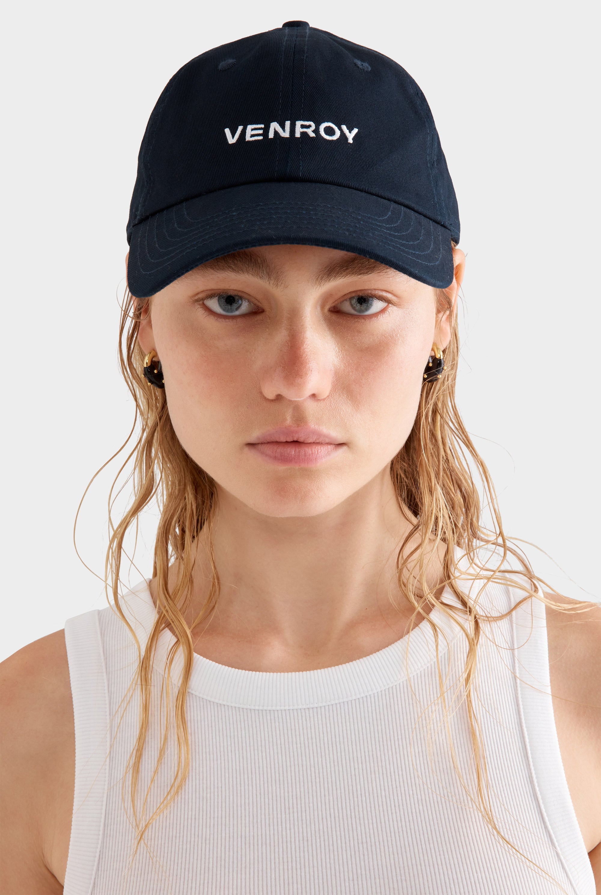 Venroy Cotton Logo Cap - Navy