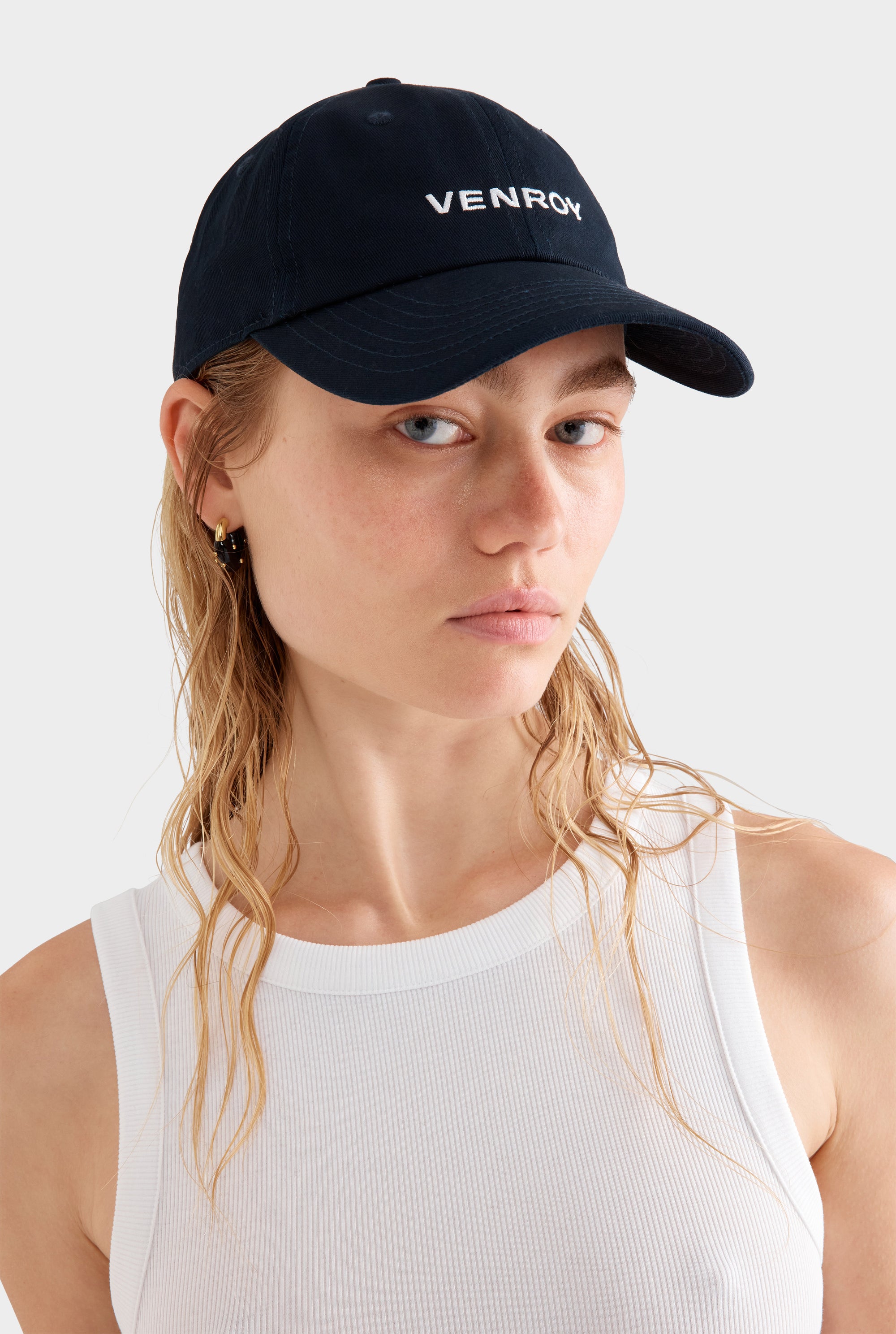 Venroy Cotton Logo Cap - Navy