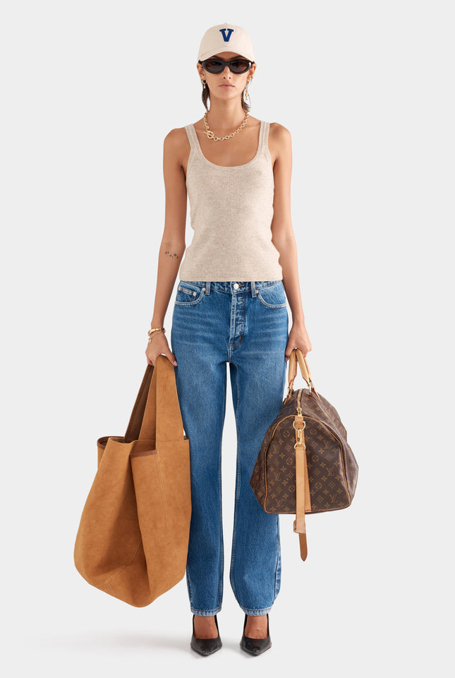 Cashmere Tank - Sand