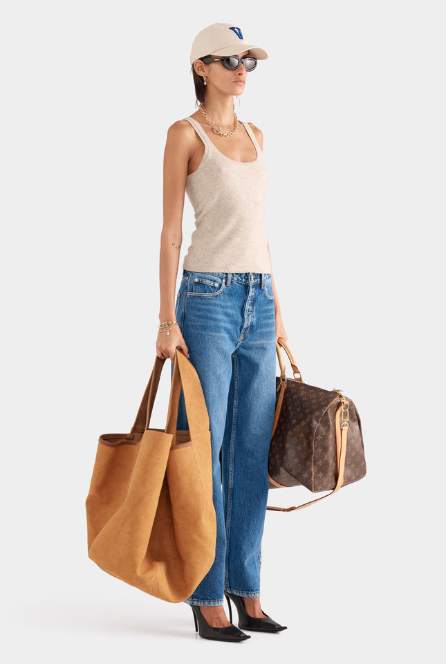 Cashmere Tank - Sand