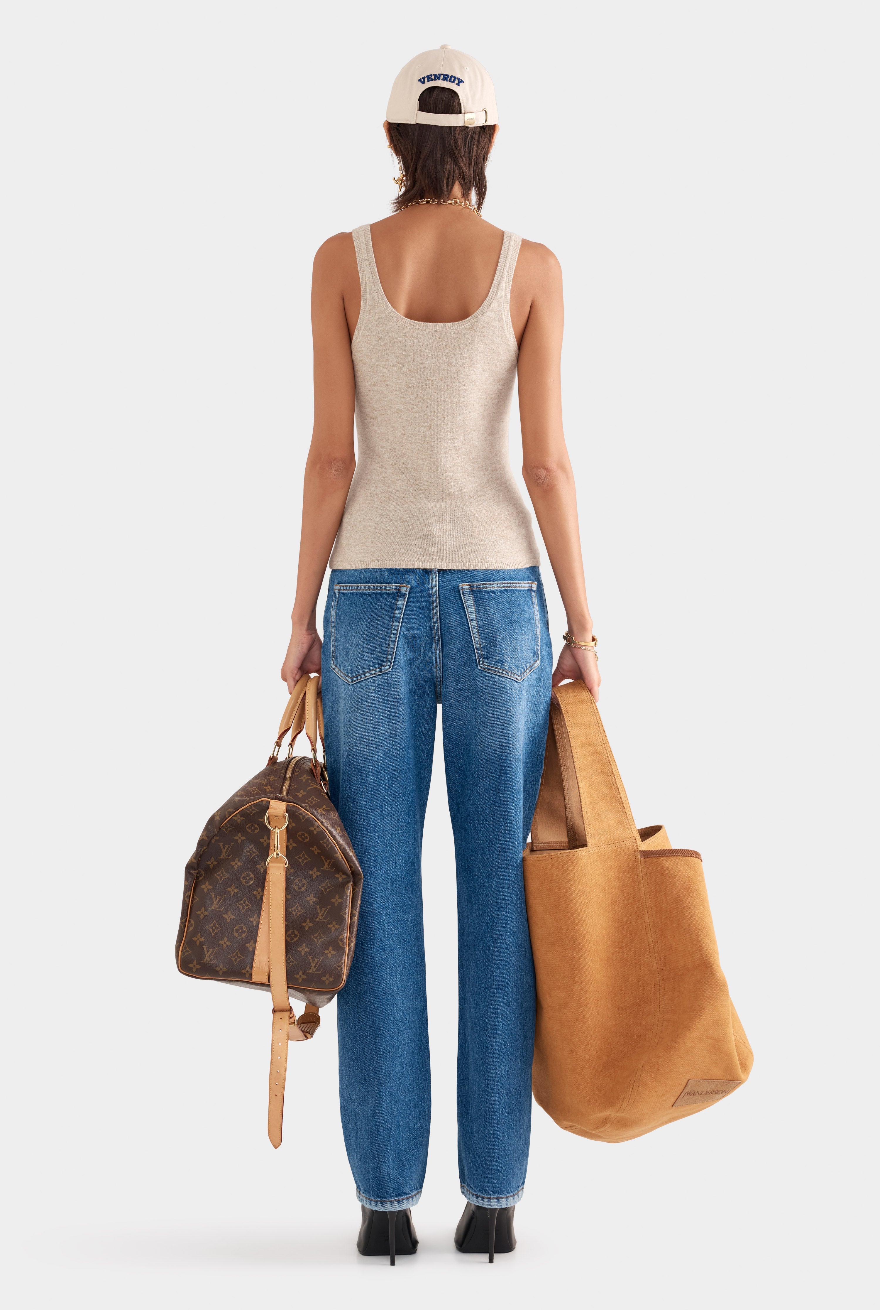 Cashmere Tank - Sand