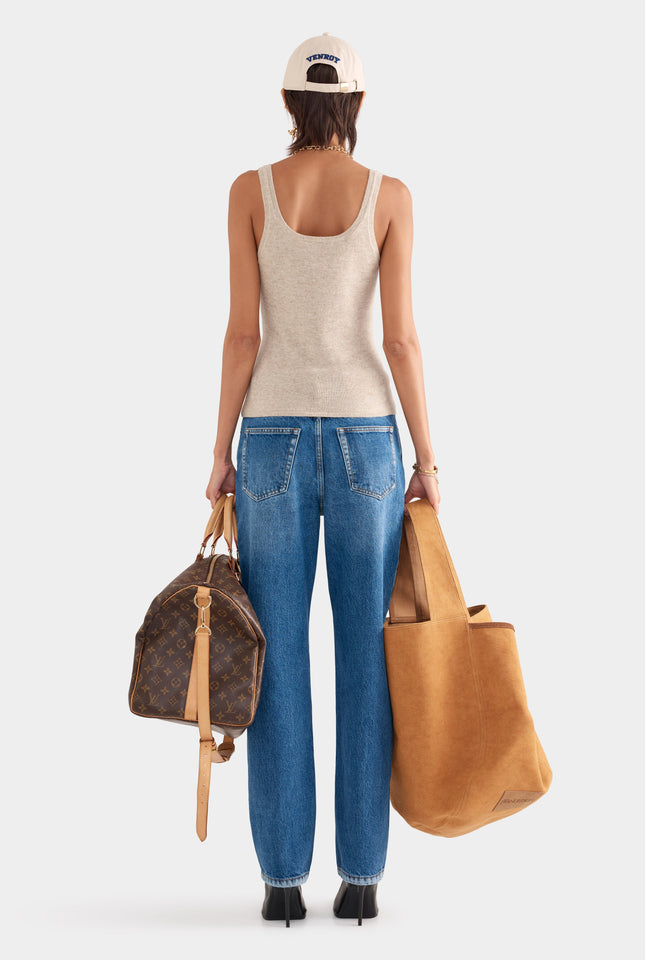 Cashmere Tank - Sand