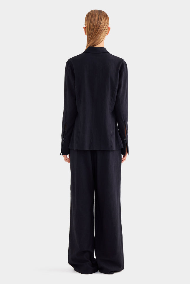 Cotton Drawstring Pant - Black
