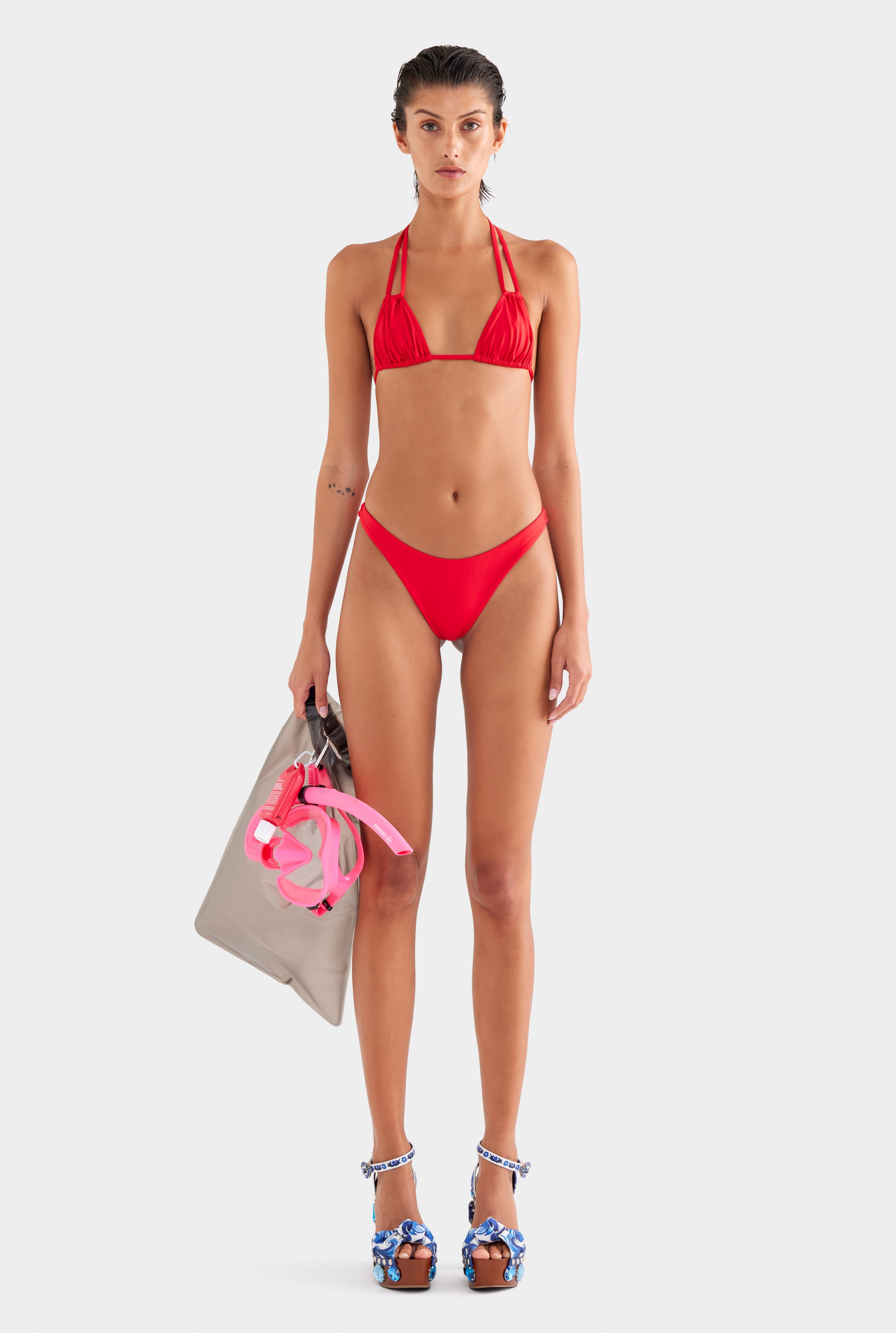 High Cut Bikini Brief - Red