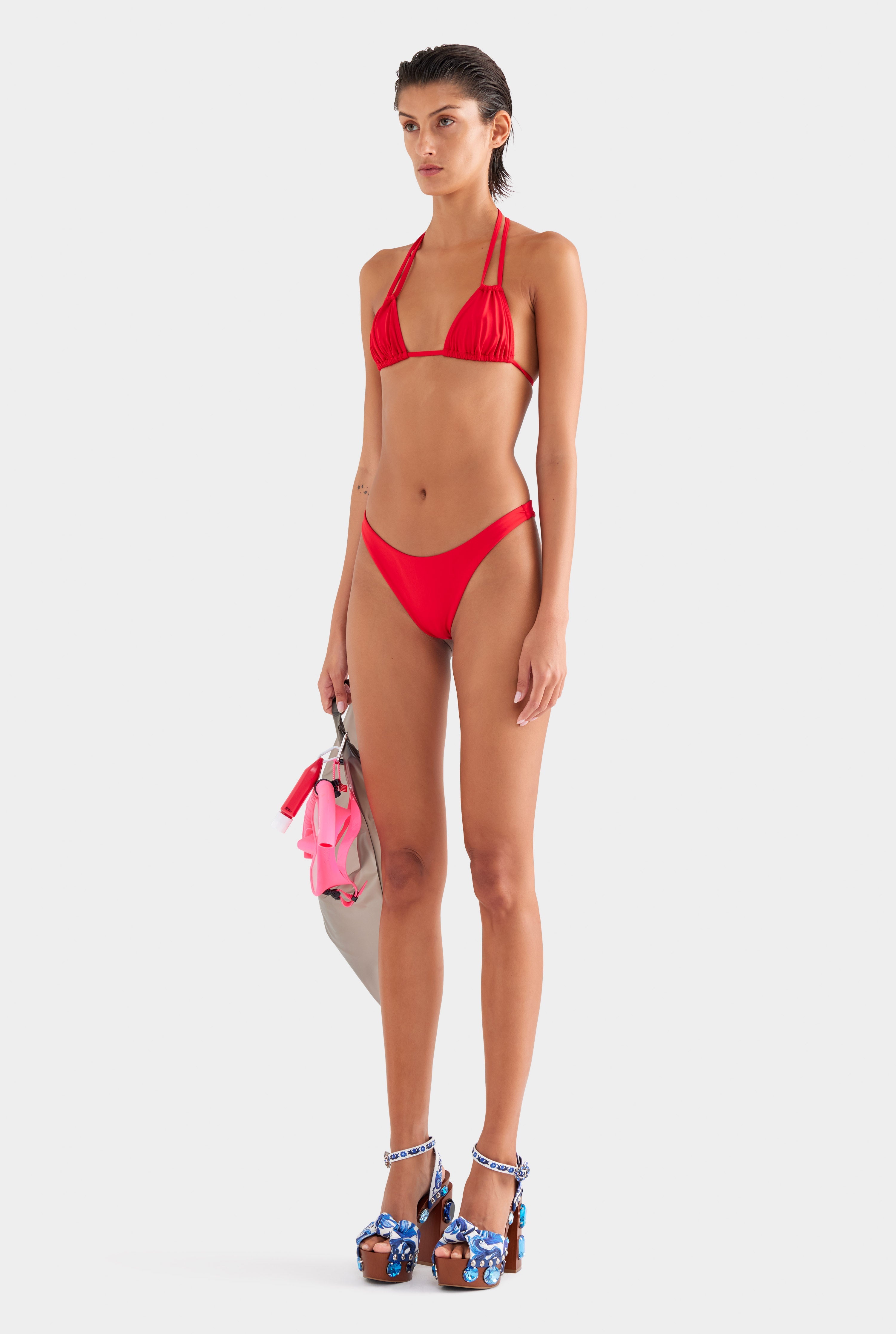 High Cut Bikini Brief - Red