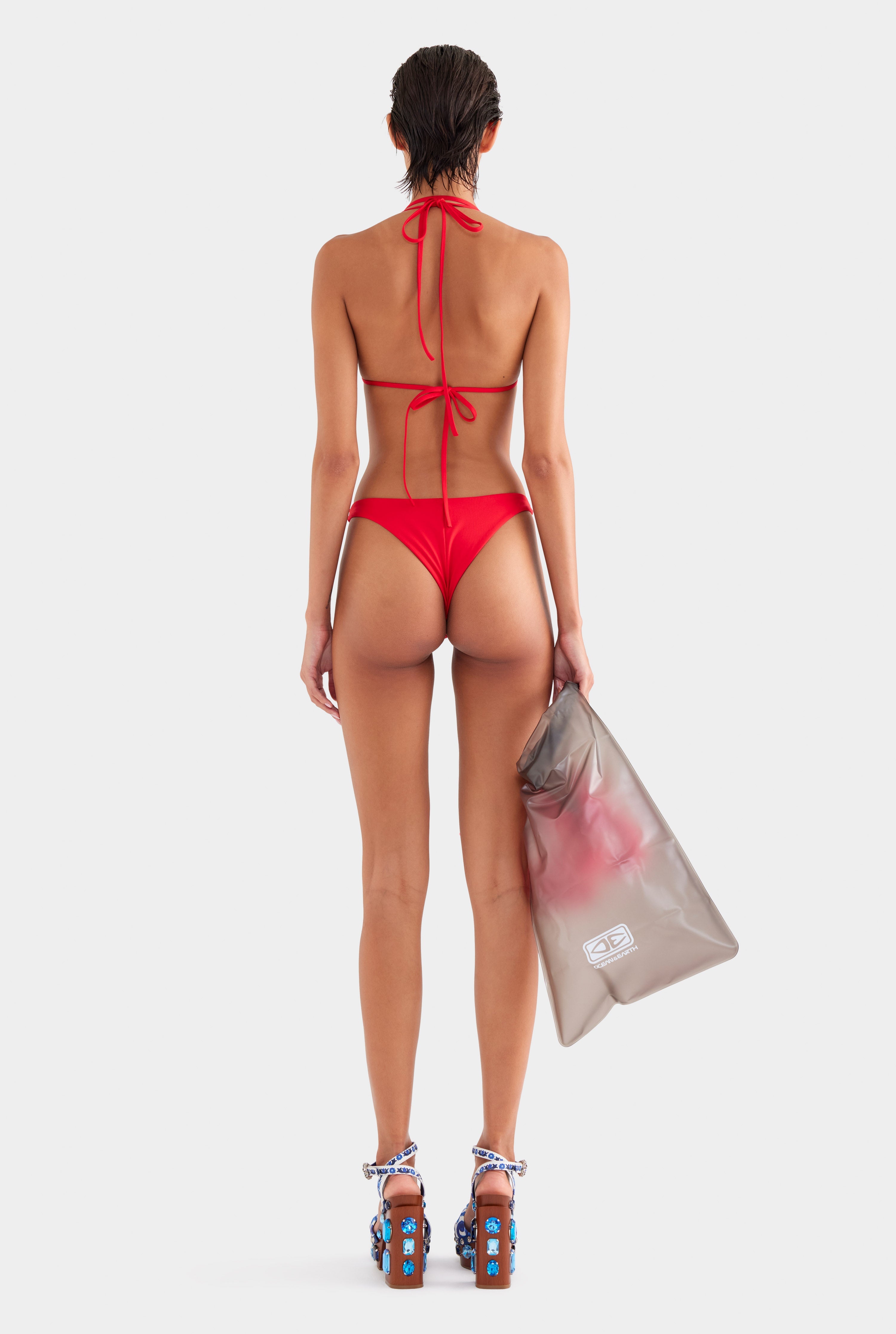 High Cut Bikini Brief - Red