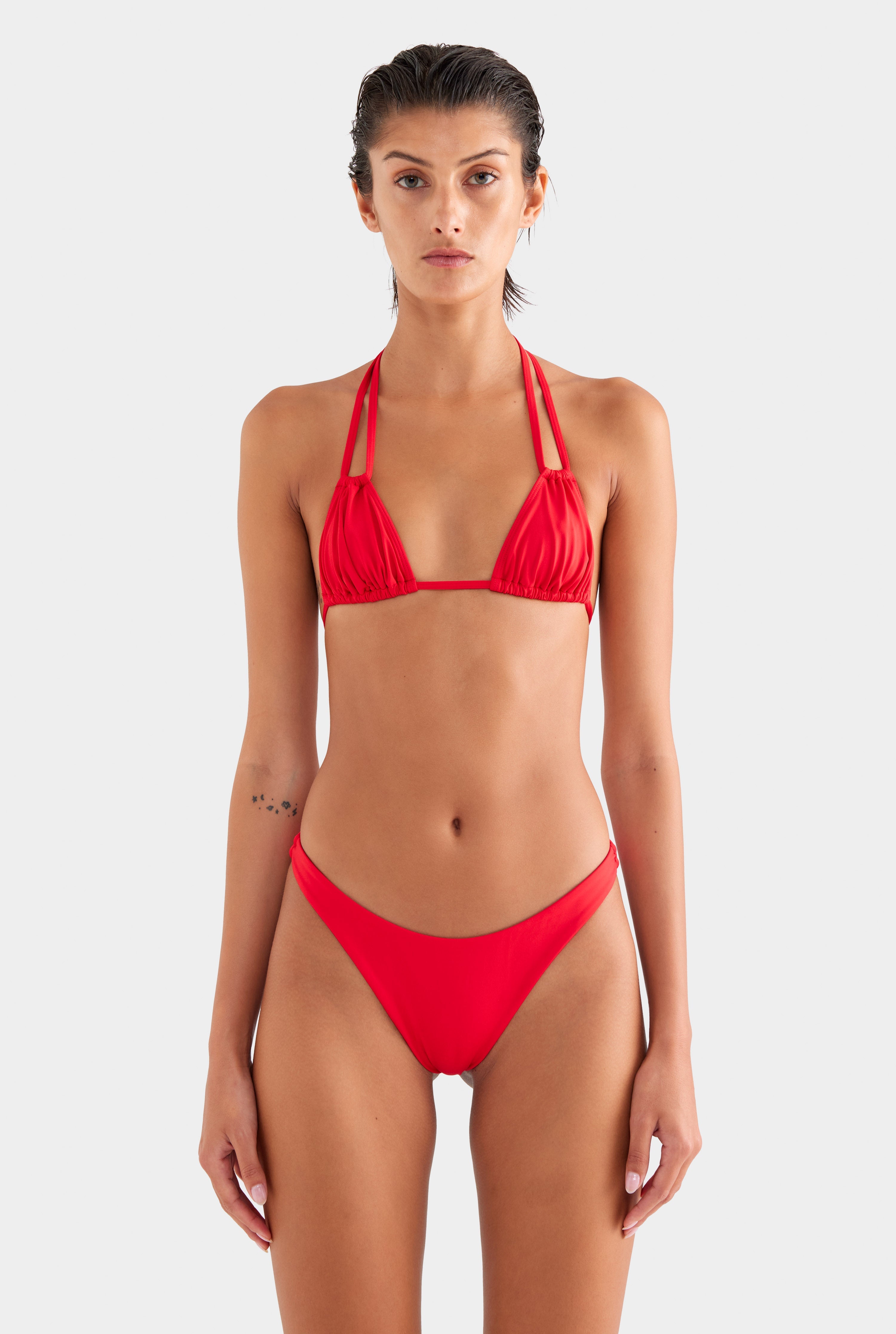 High Cut Bikini Brief - Red