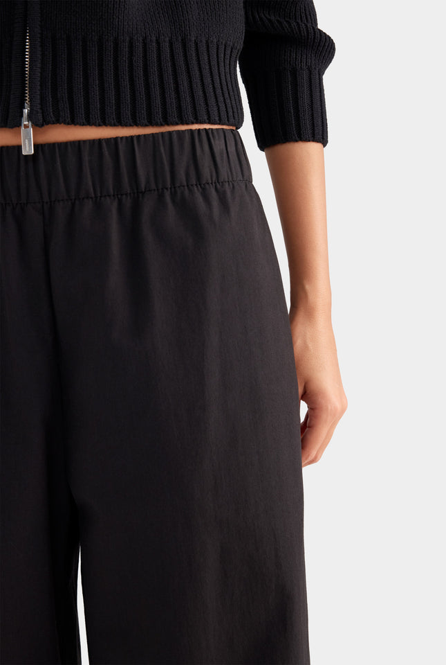 Heavy Cotton Poplin Pant - Black