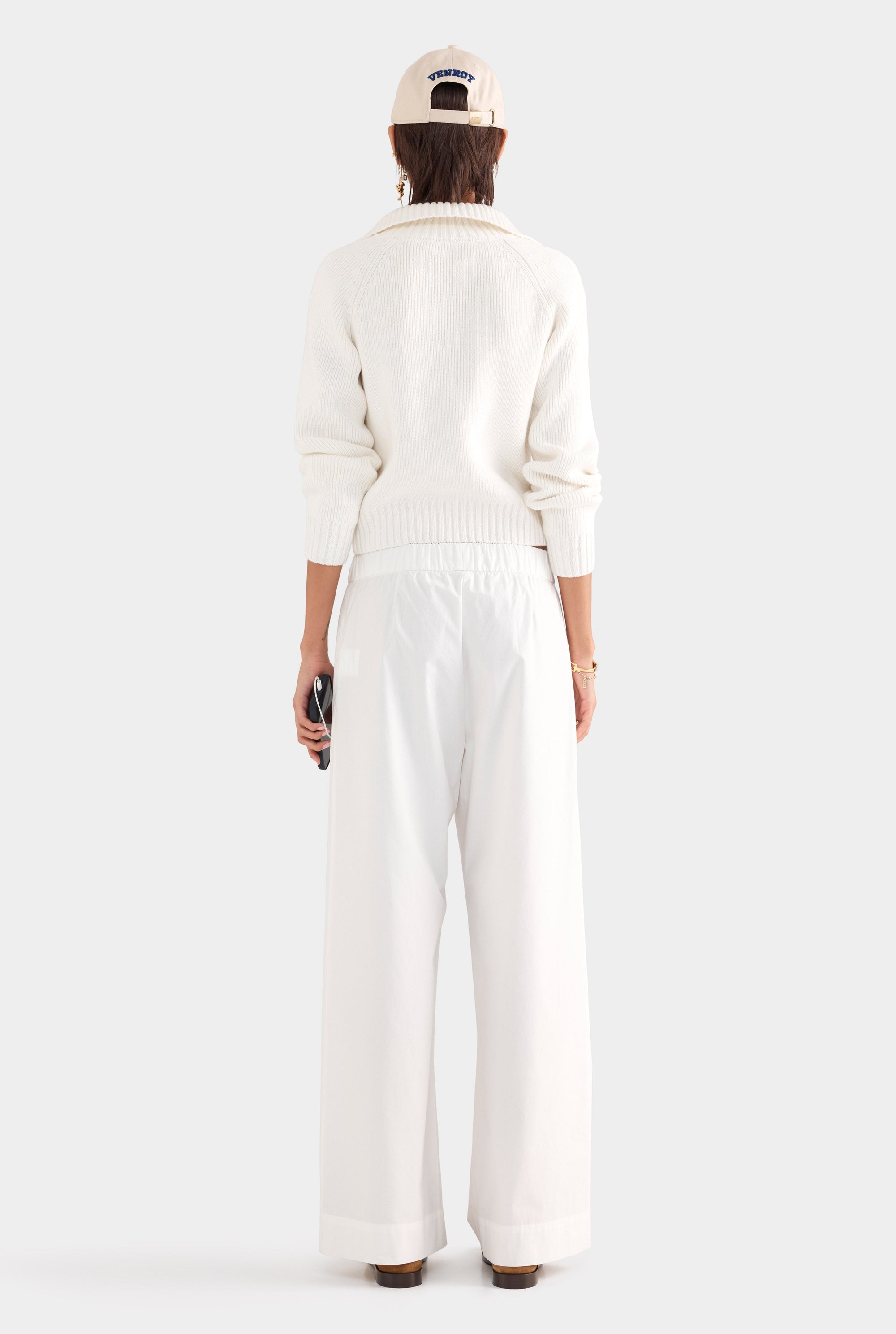 Heavy Cotton Poplin Pant - White