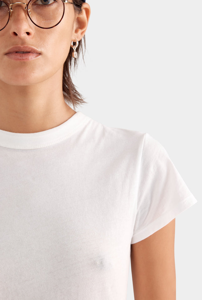 Lightweight Cotton Baby Tee - White