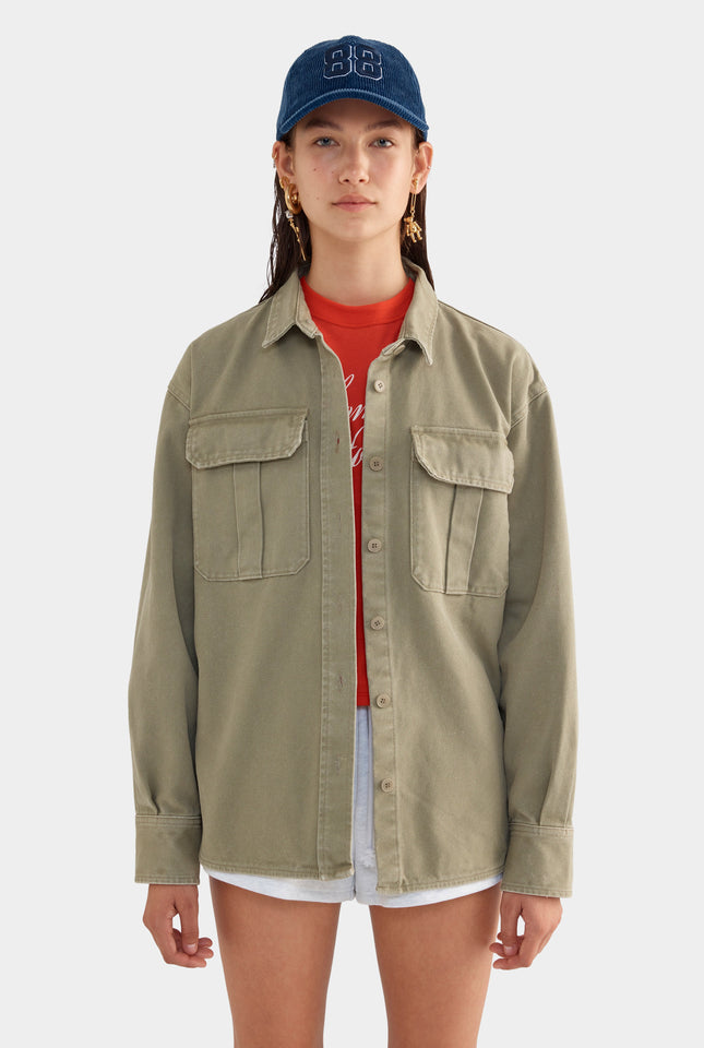 Pigment Dyed Canvas Jacket - Smokey Olive