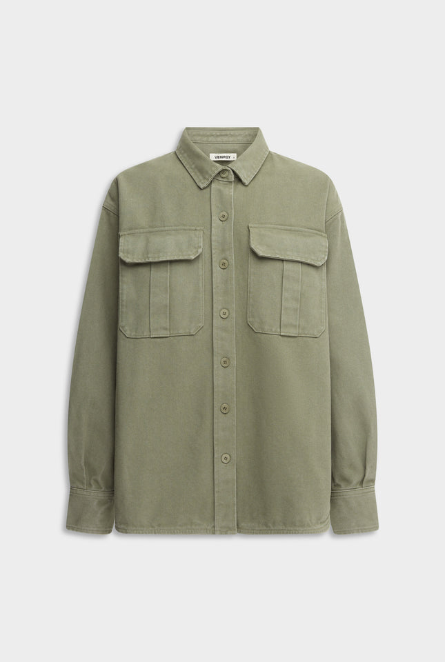 Pigment Dyed Canvas Jacket - Smokey Olive