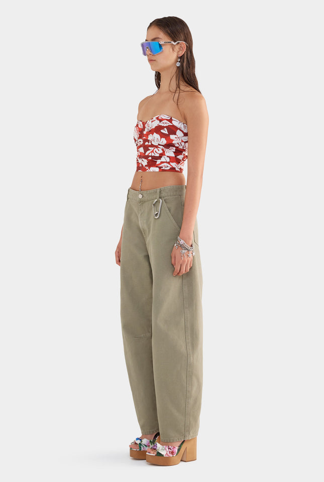 Pigment Dyed Canvas Pant - Smokey Olive