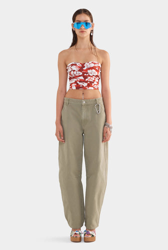 Pigment Dyed Canvas Pant - Smokey Olive