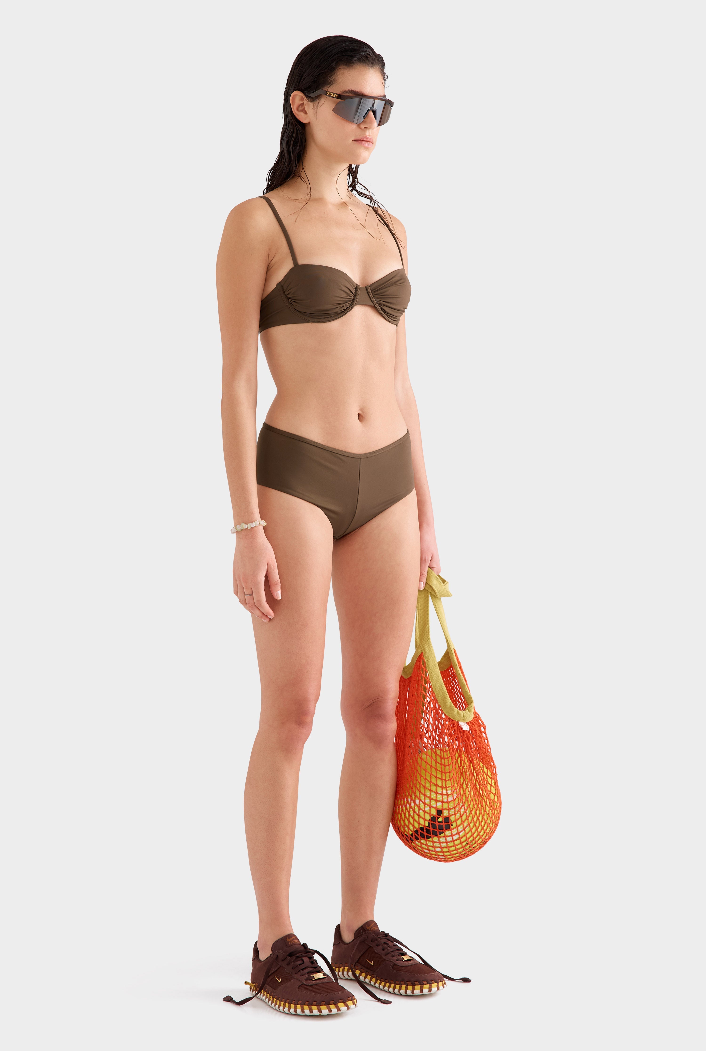 Boyleg Swim Bottom -  Cocoa